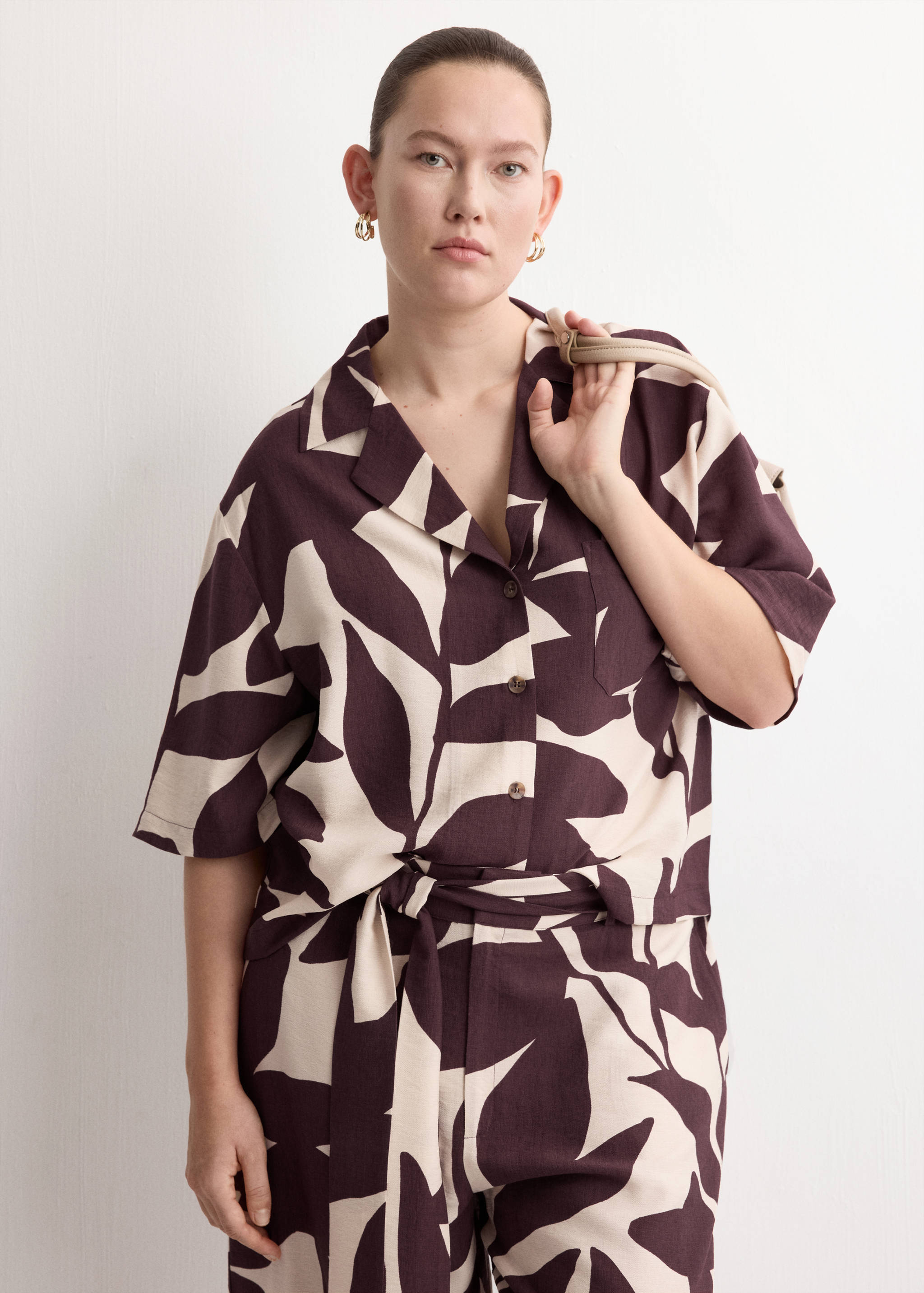 เสื้อเชิ้ตแขนสั้นพิมพ์ลาย - รายละเอียดของสินค้า 5