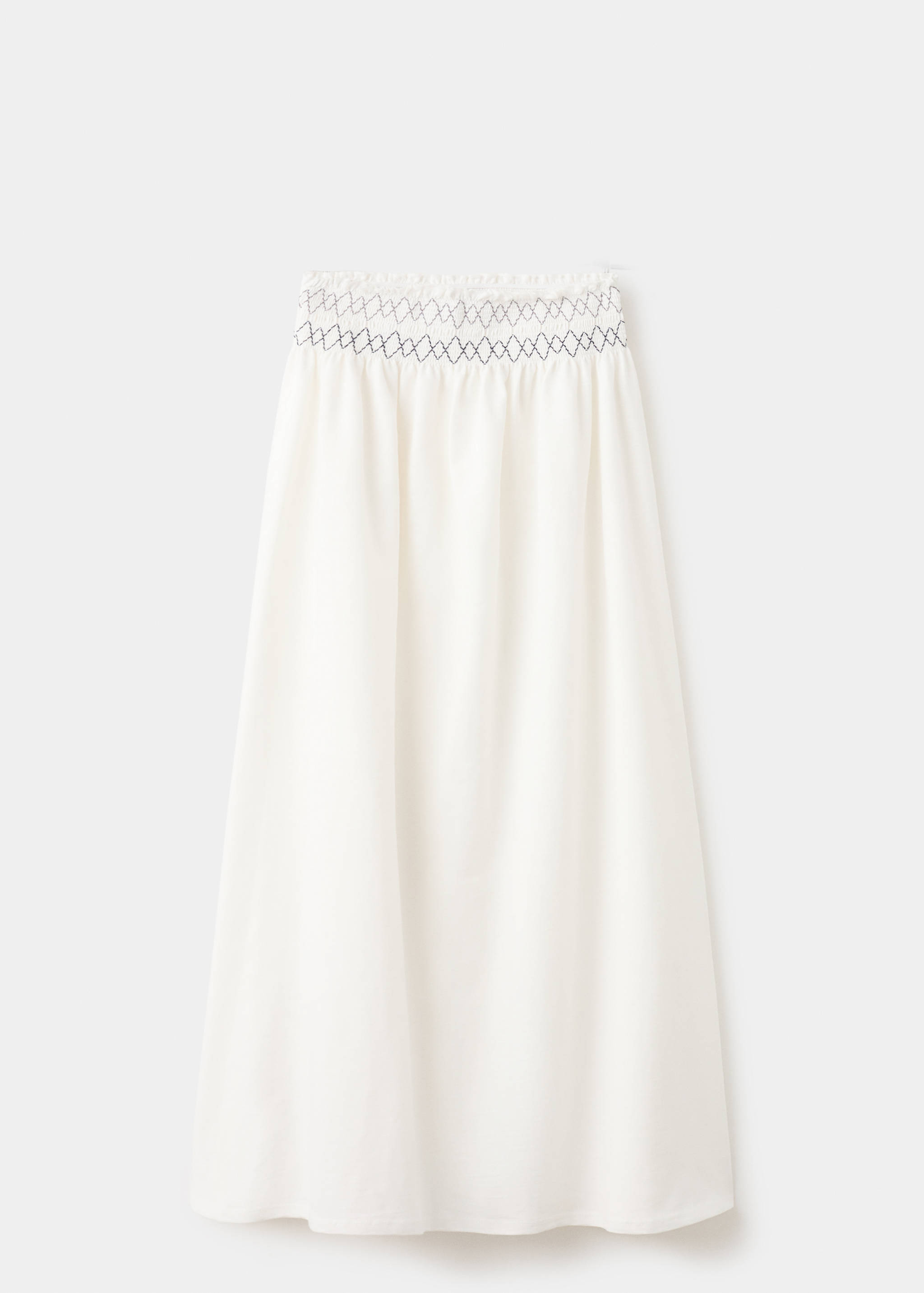 تنورة طويلة بتفاصيل مطرزة - منتج دون نموذج