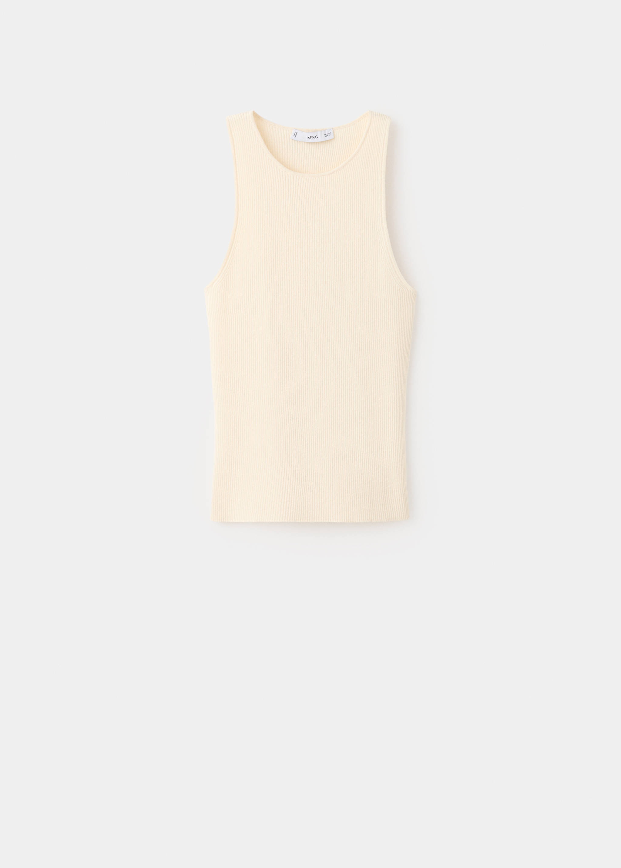 Fitted fine-knit top - Article without model