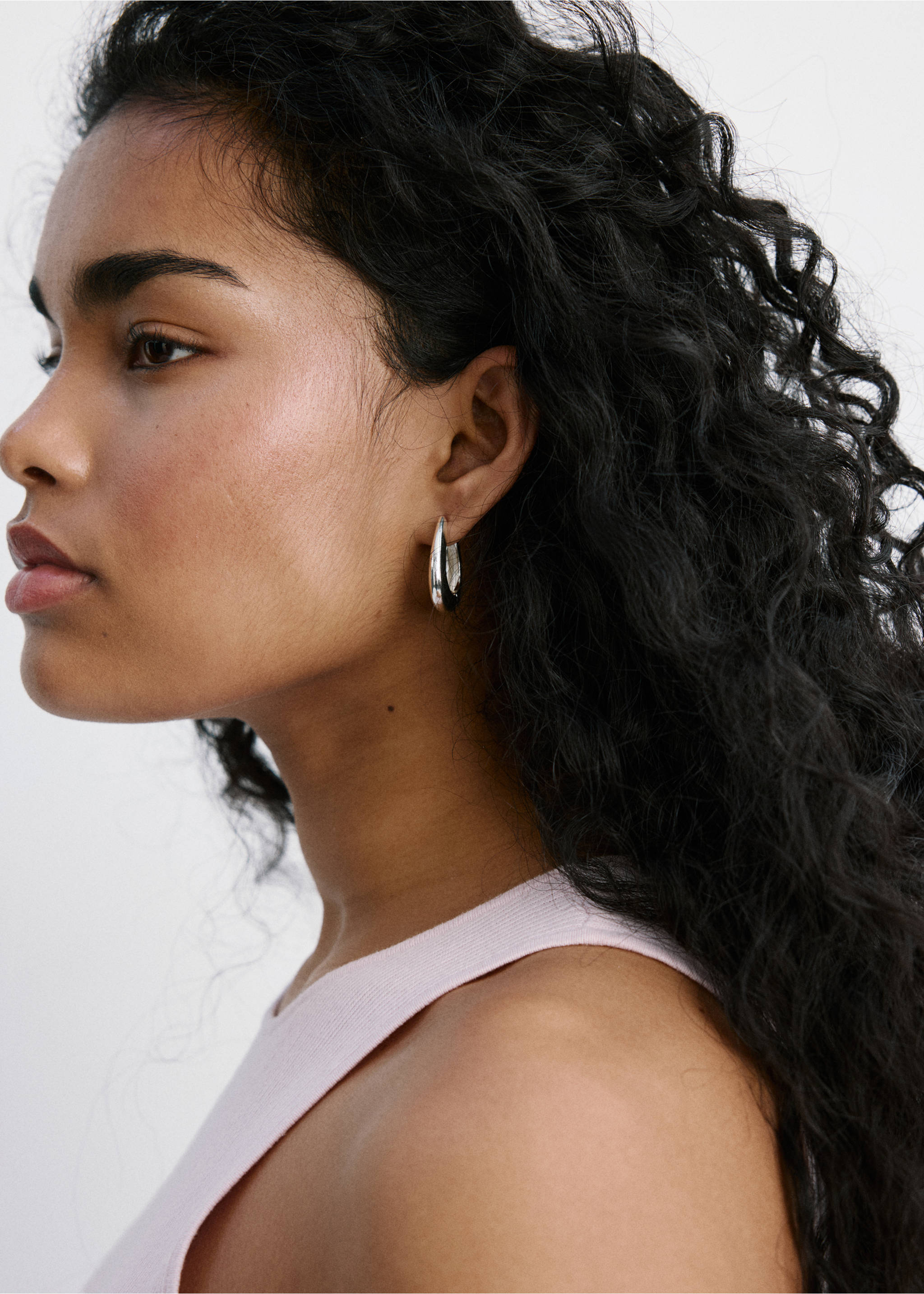 Fitted fine-knit top - Details of the article 4, Pastel Pink. Ref: 27087151-00.