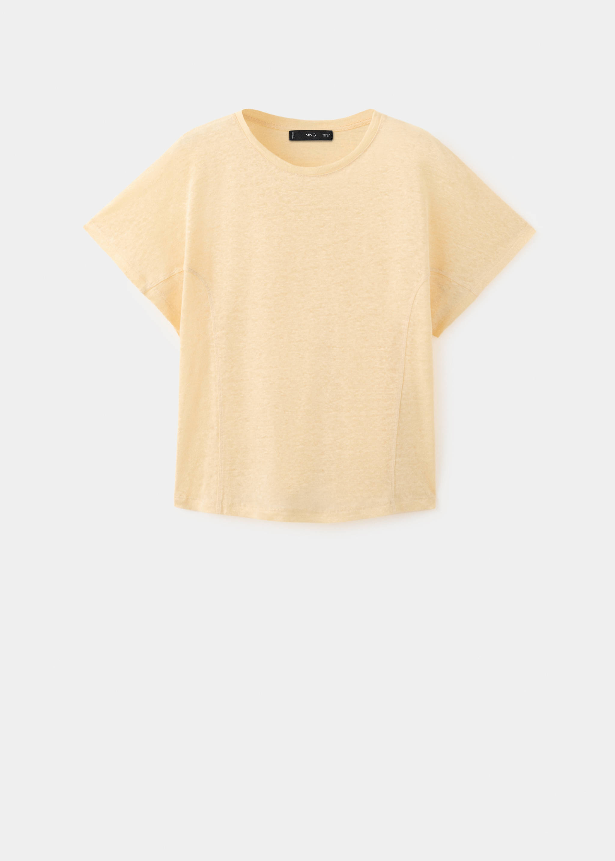 Short-sleeved linen t-shirt - Article without model
