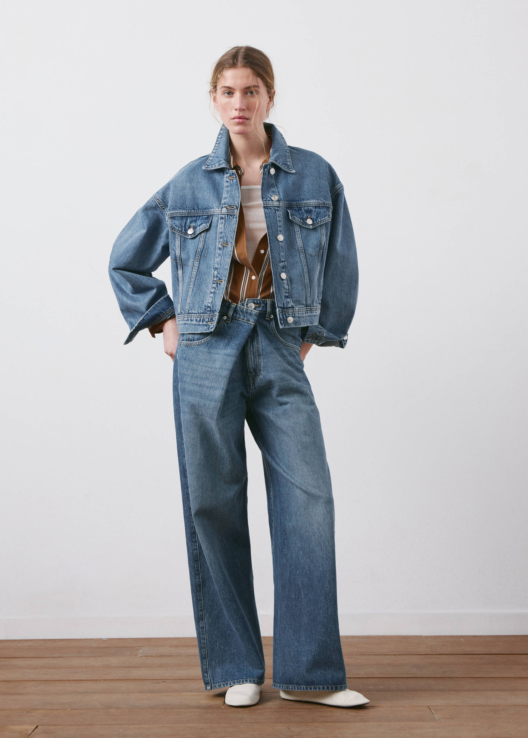 Veste jean poches - Plan général