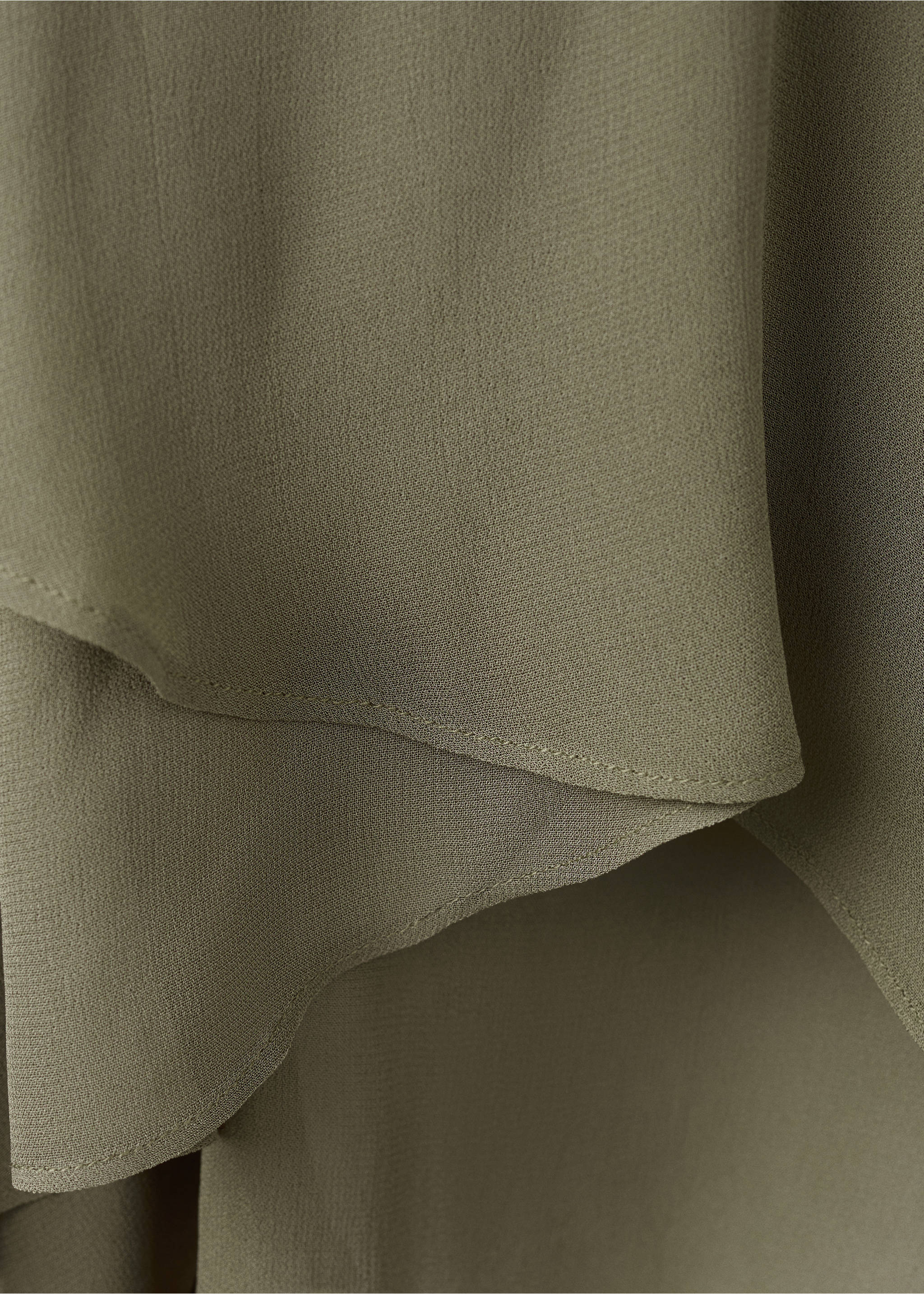 Embroidered appliqué top - Details of the article 0, Green. Ref: 27087160-00.