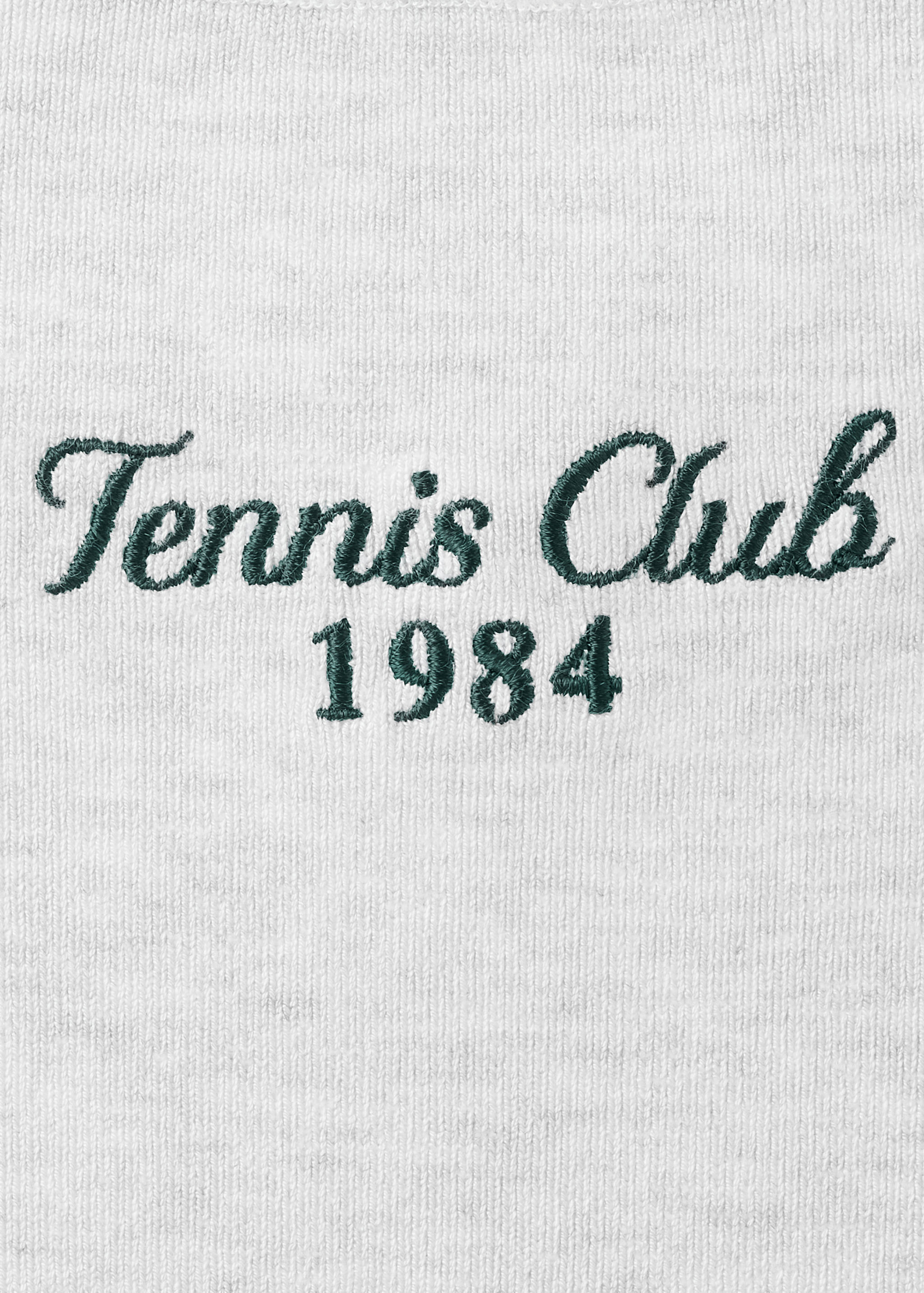 Top with embroidered message and contrasting trim - Details of the article 0