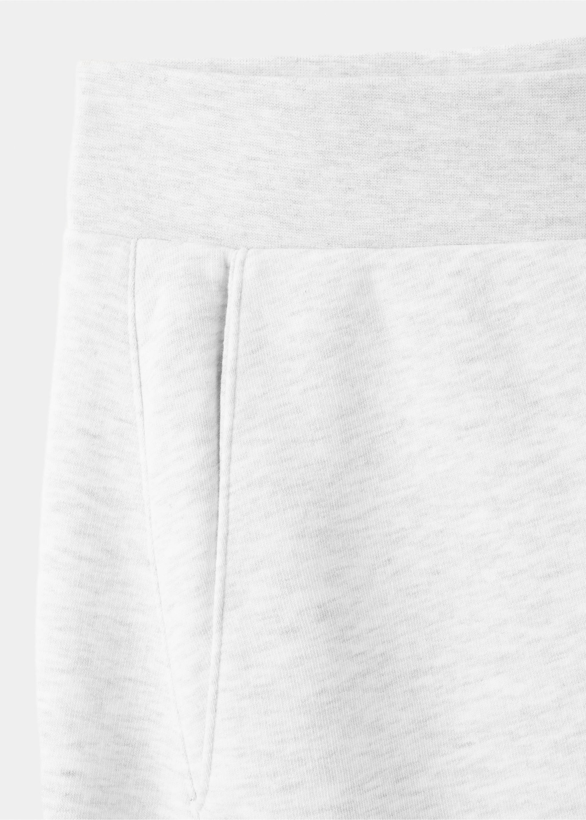 Cotton jogger-style trousers - Details of the article 8, Grey. Ref: 27087163-00.