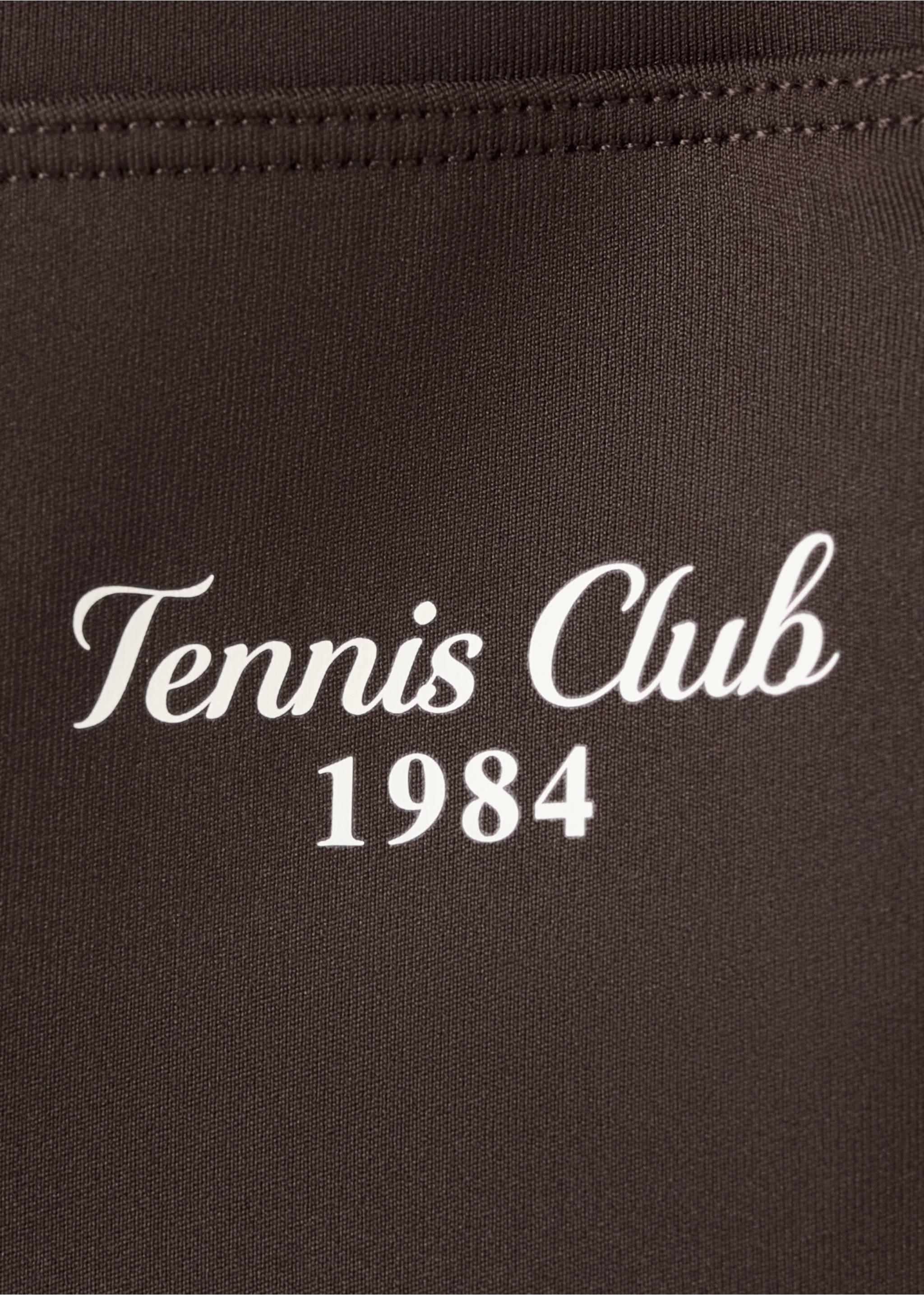 Printed message leggings - Details of the article 0, Brown. Ref: 27087164-00.