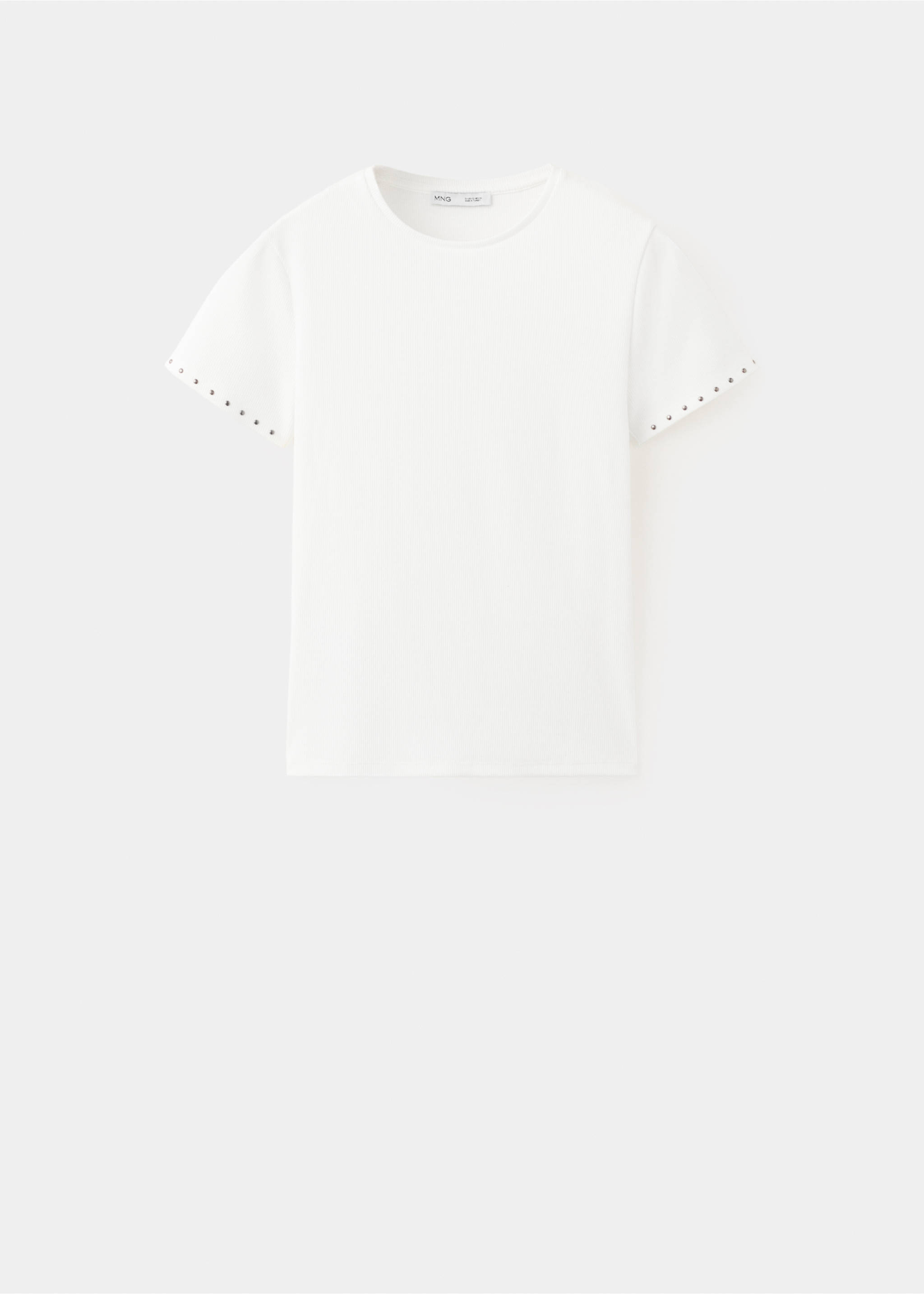 Camiseta manga corta tachas - Artículo sin modelo, Blanco. Ref: 27087165-00.