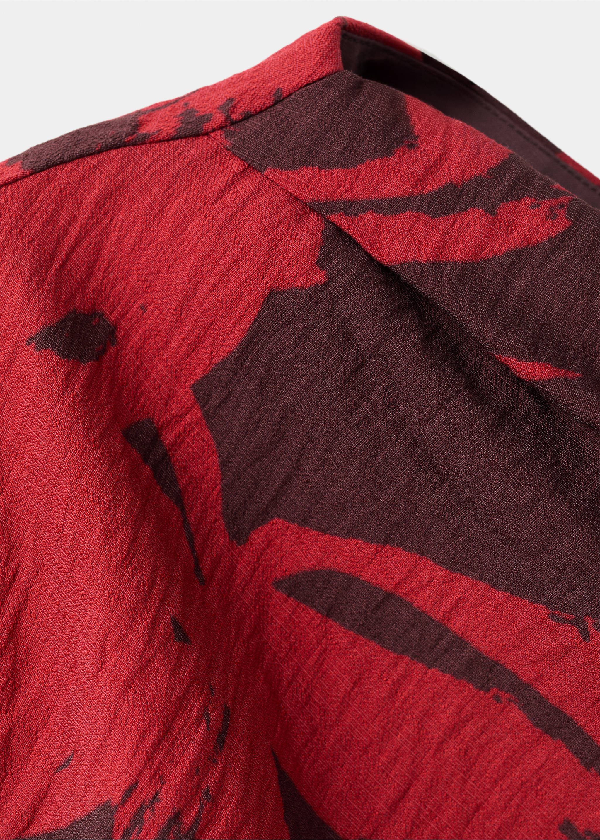 Vestido corto estampado - Detalle del artículo 8, Rojo. Ref: 27087167-00.