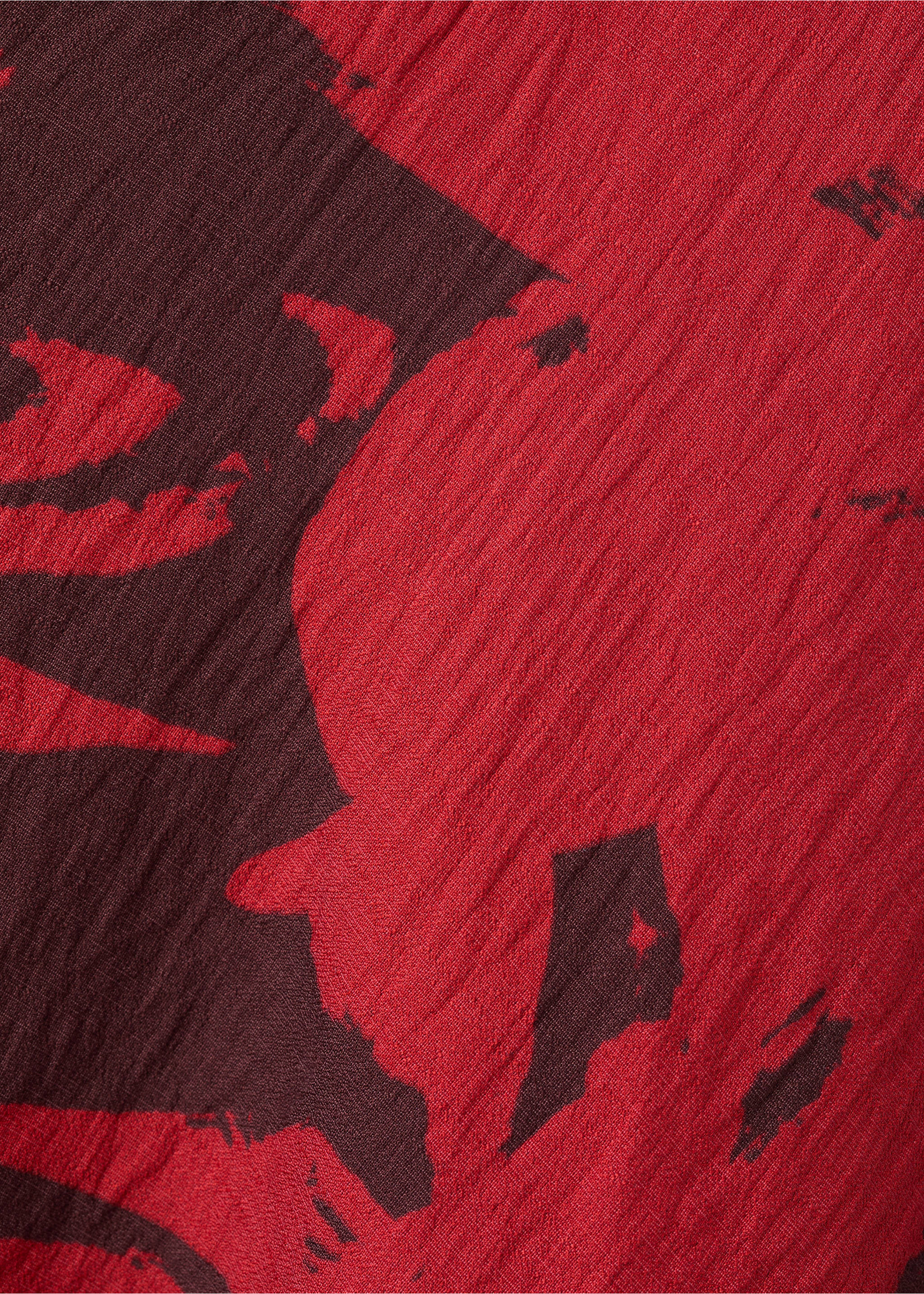 Vestido corto estampado - Detalle del artículo 0, Rojo. Ref: 27087167-00.