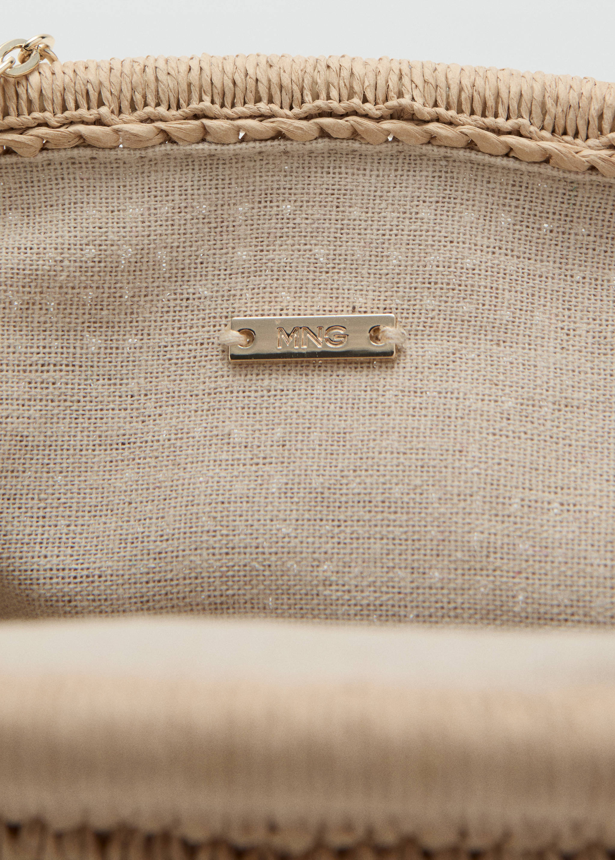 Natural fiber clutch bag - Details of the article 2