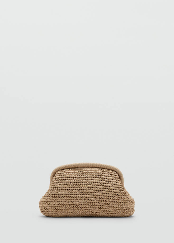 Borsa Clutch In Fibra Naturale
