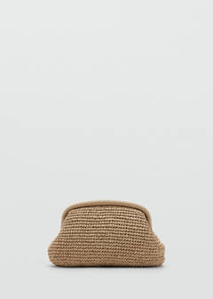 Natural fiber clutch bag — Beige 4
