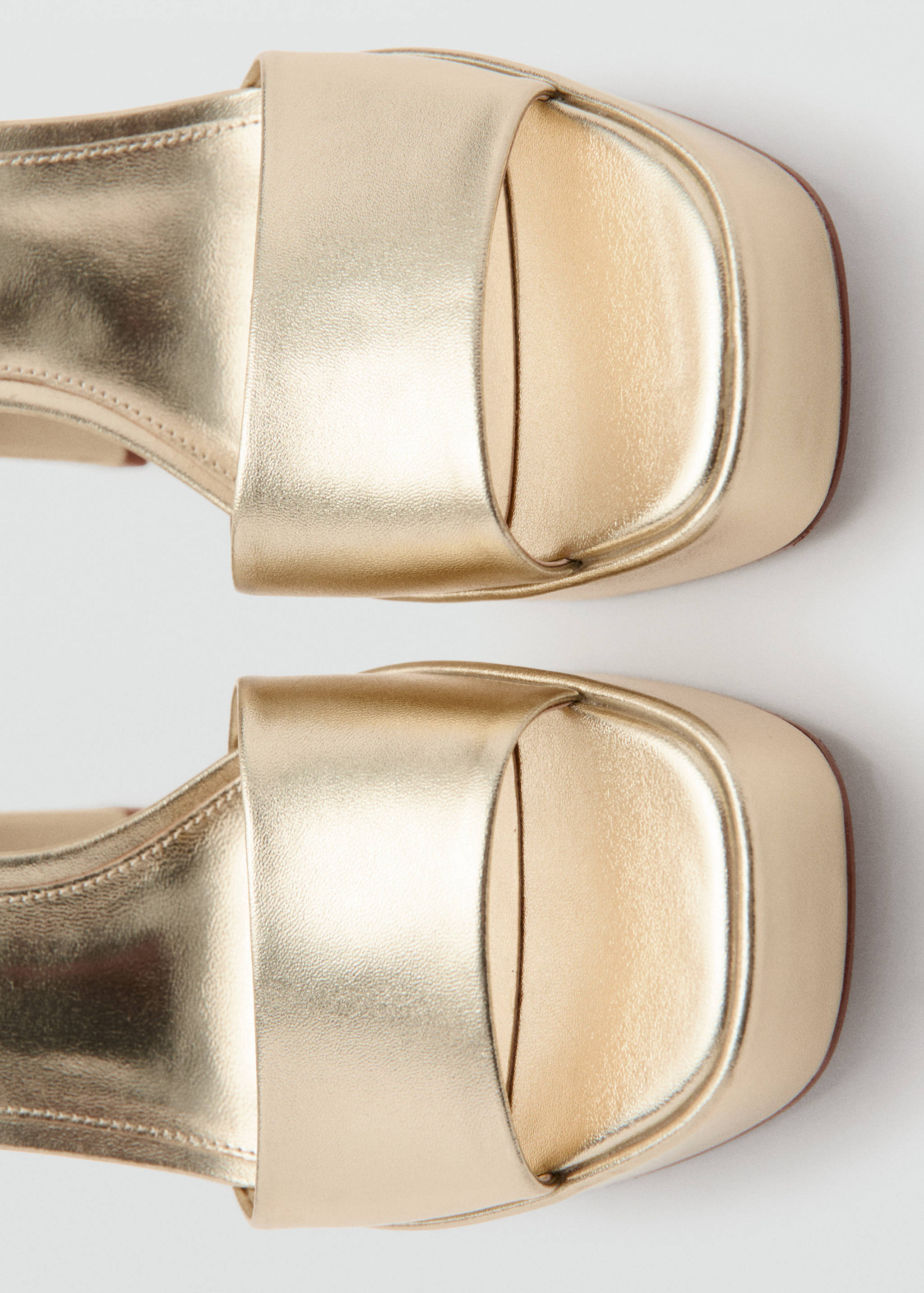 Metallic-effect heeled sandals - Details of the article 2