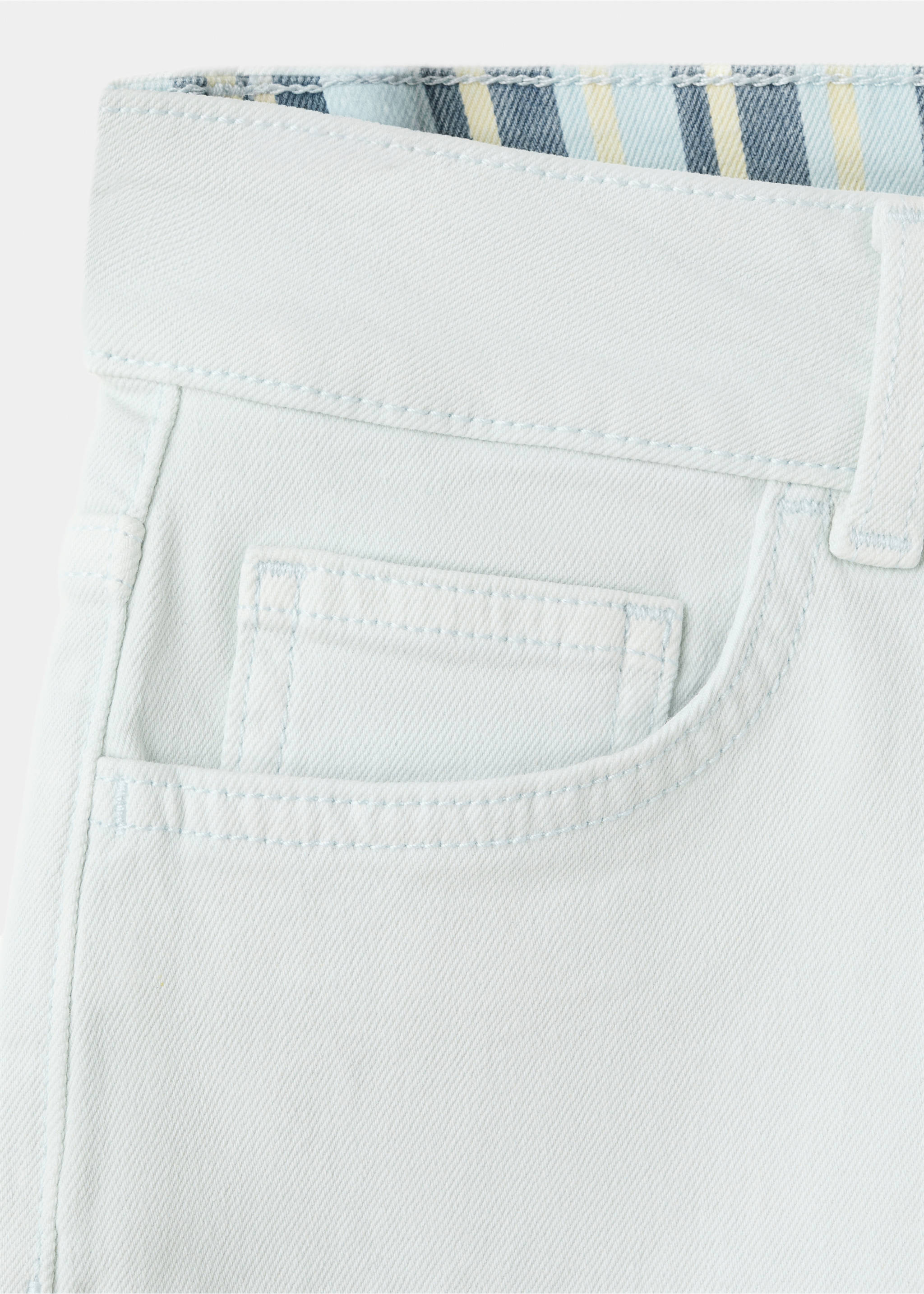 Reversible waist mini short - Details of the article 0, Blue. Ref: 27087778-00.