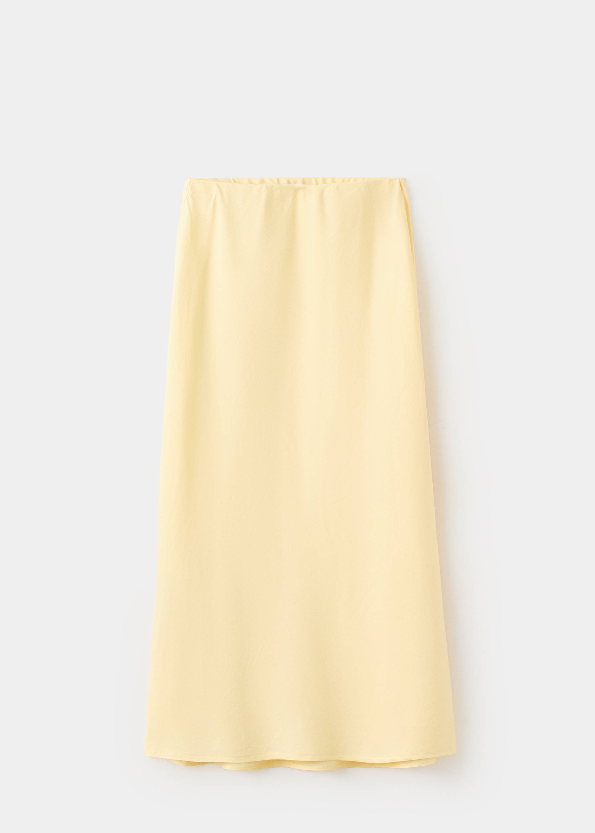 Linen-blend straight skirt - Article without model