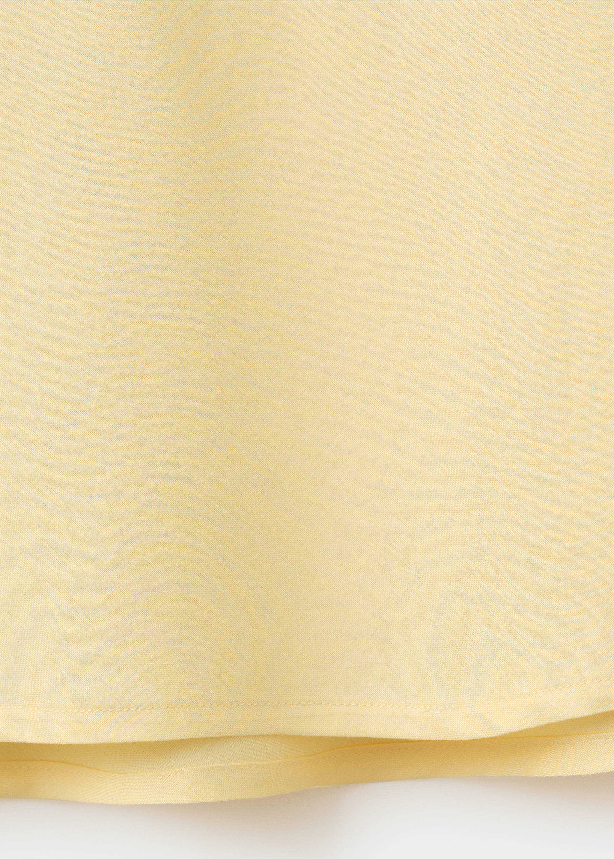 Linen-blend straight skirt - Details of the article 0, Vanilla. Ref: 27087783-00.