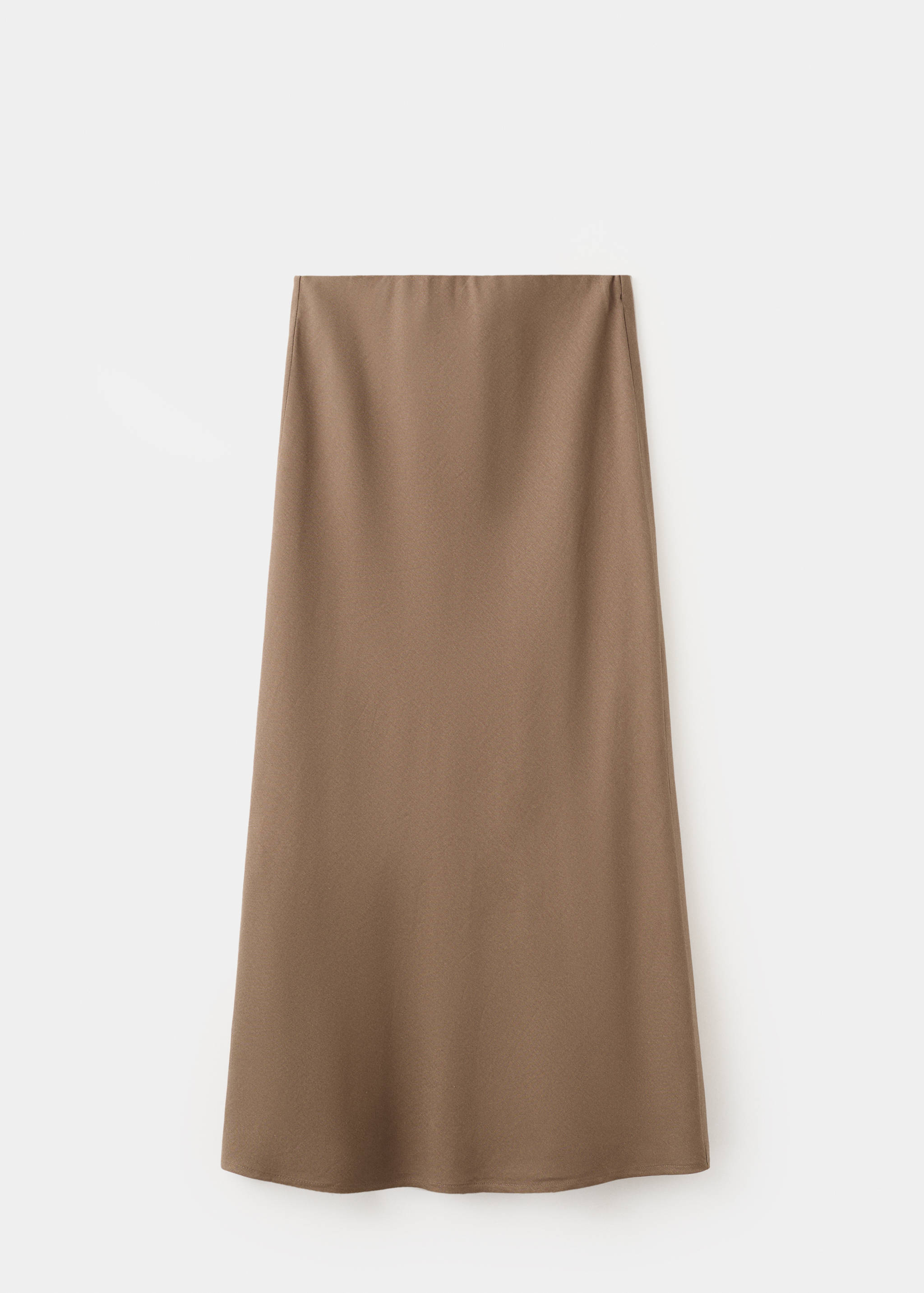 Linen-blend straight skirt - Article without model