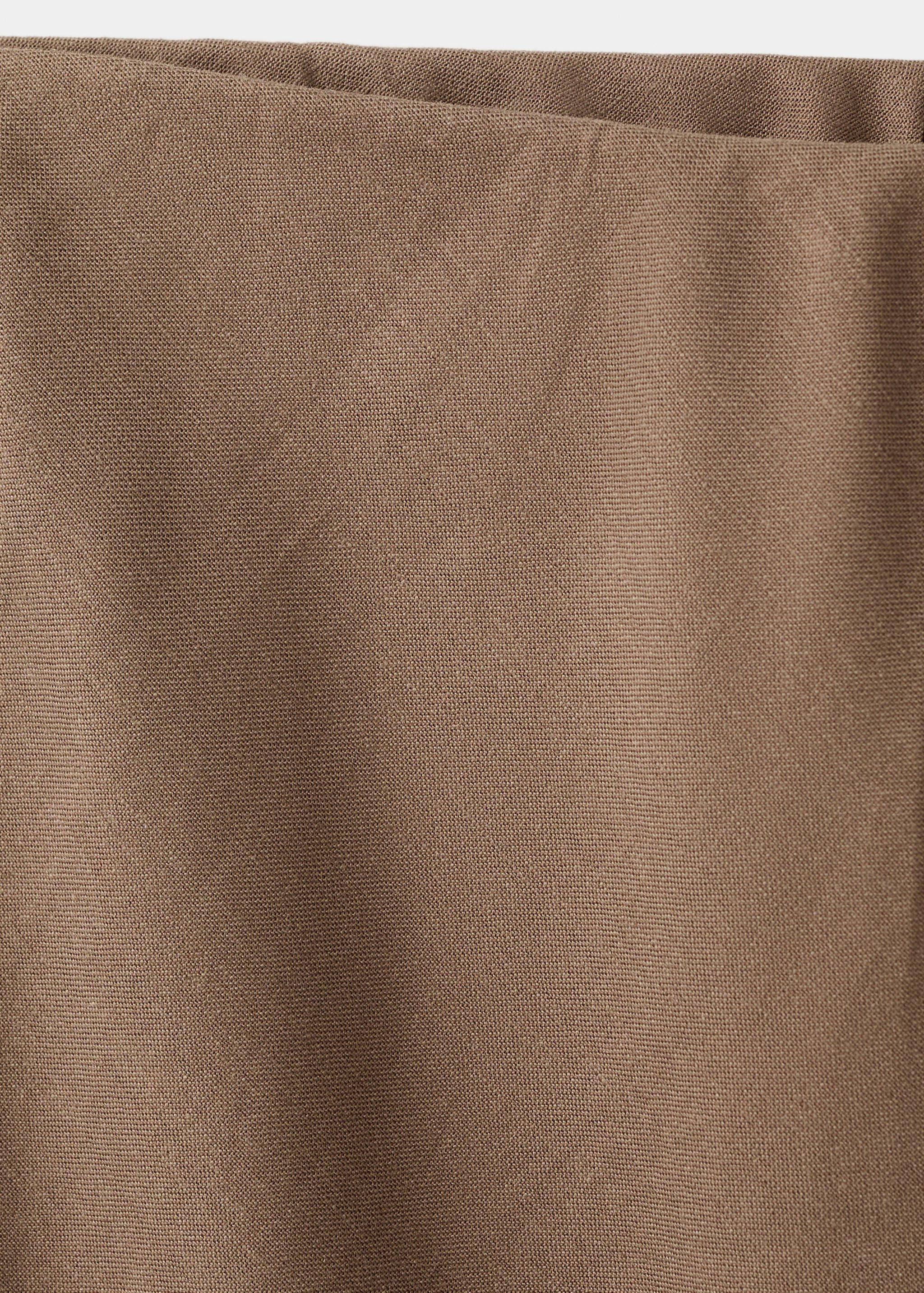 Linen-blend straight skirt - Details of the article 8