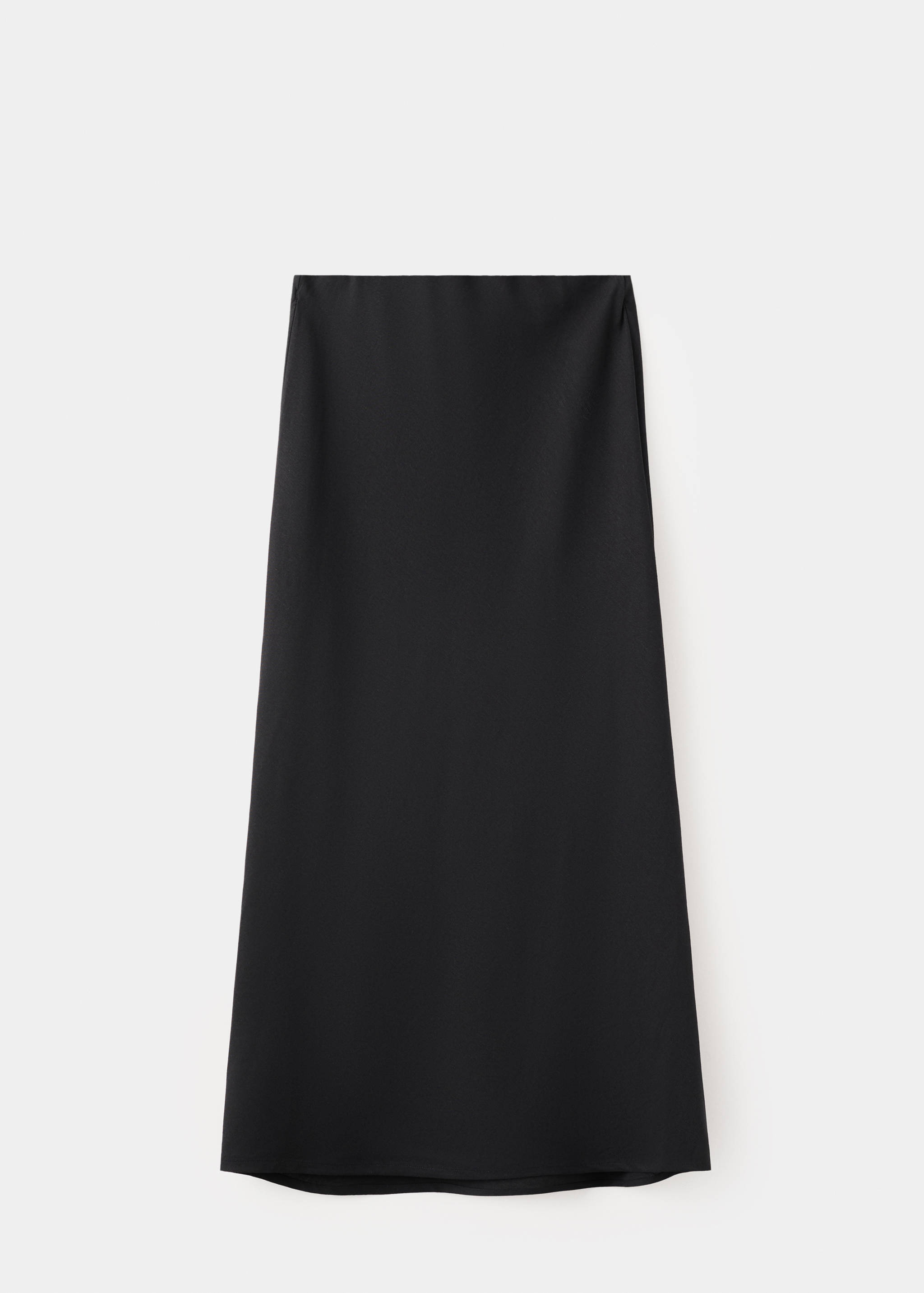 Linen-blend straight skirt - Article without model
