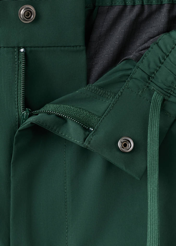 Regular fit embroidered bermuda shorts — Dark Green