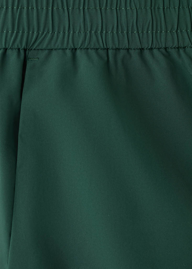 Regular fit embroidered bermuda shorts — Dark Green