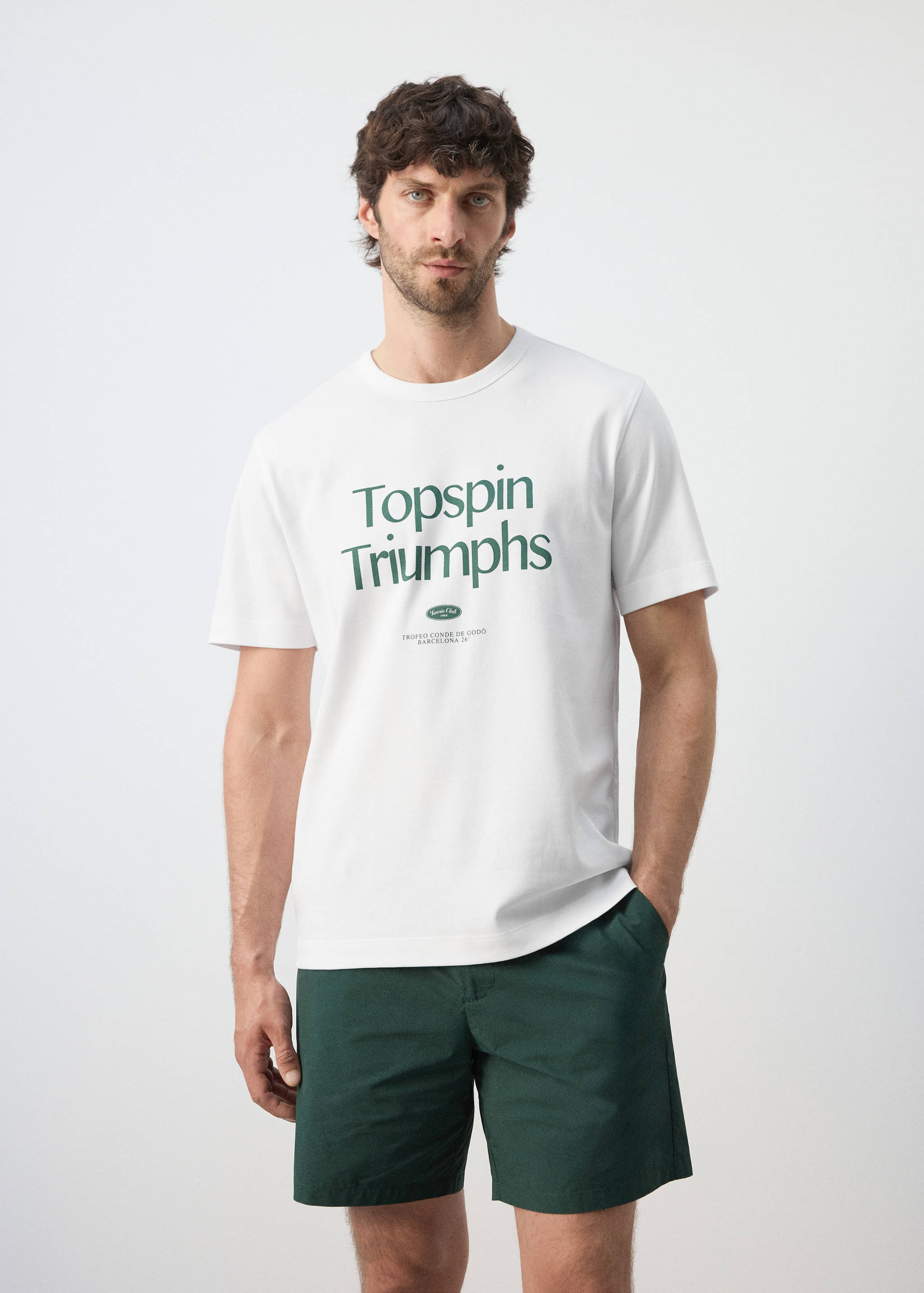 100% cotton printed t-shirt - Medium plane