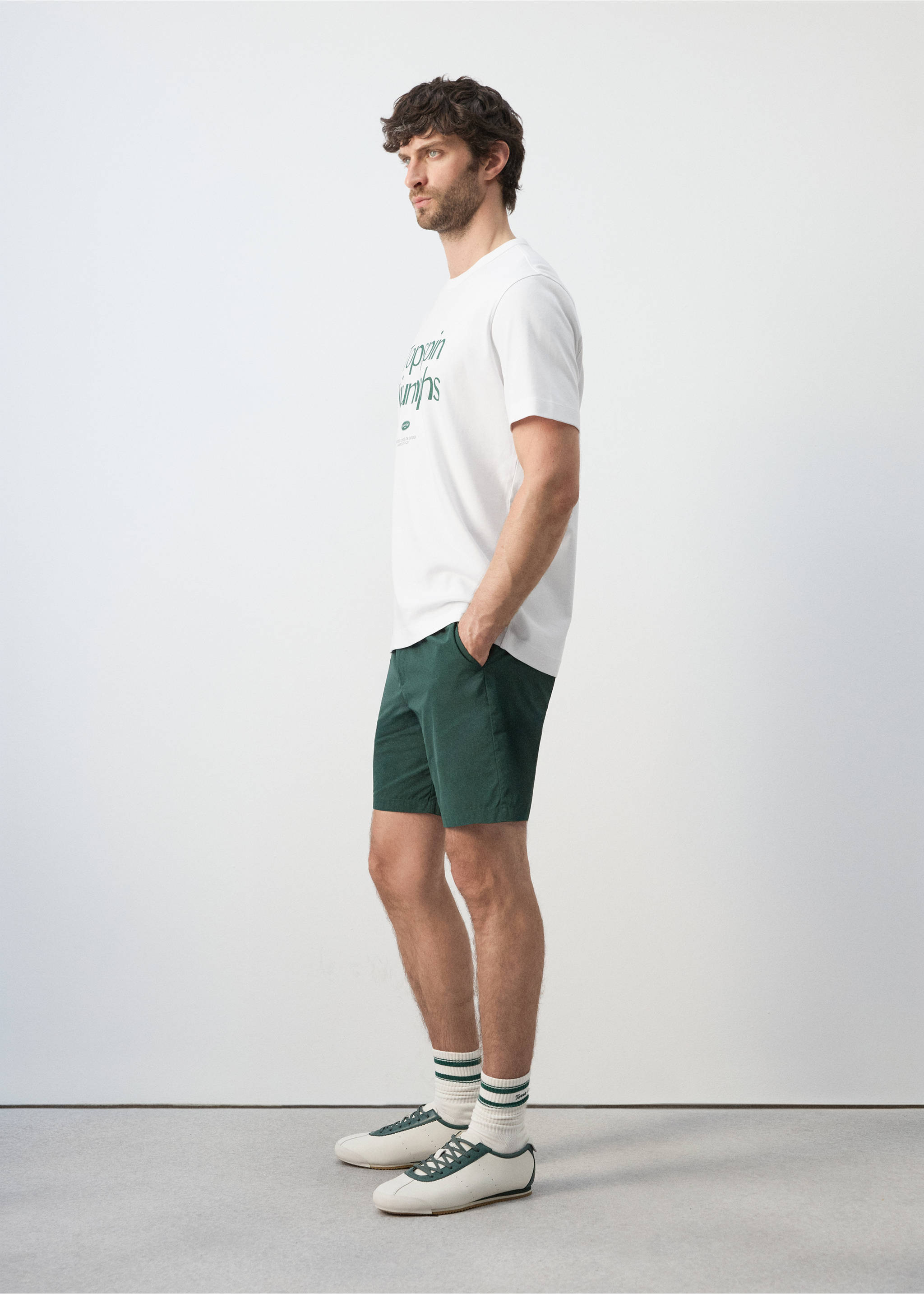 100% cotton printed t-shirt - Details of the article 2, White. Ref: 27087791-00.