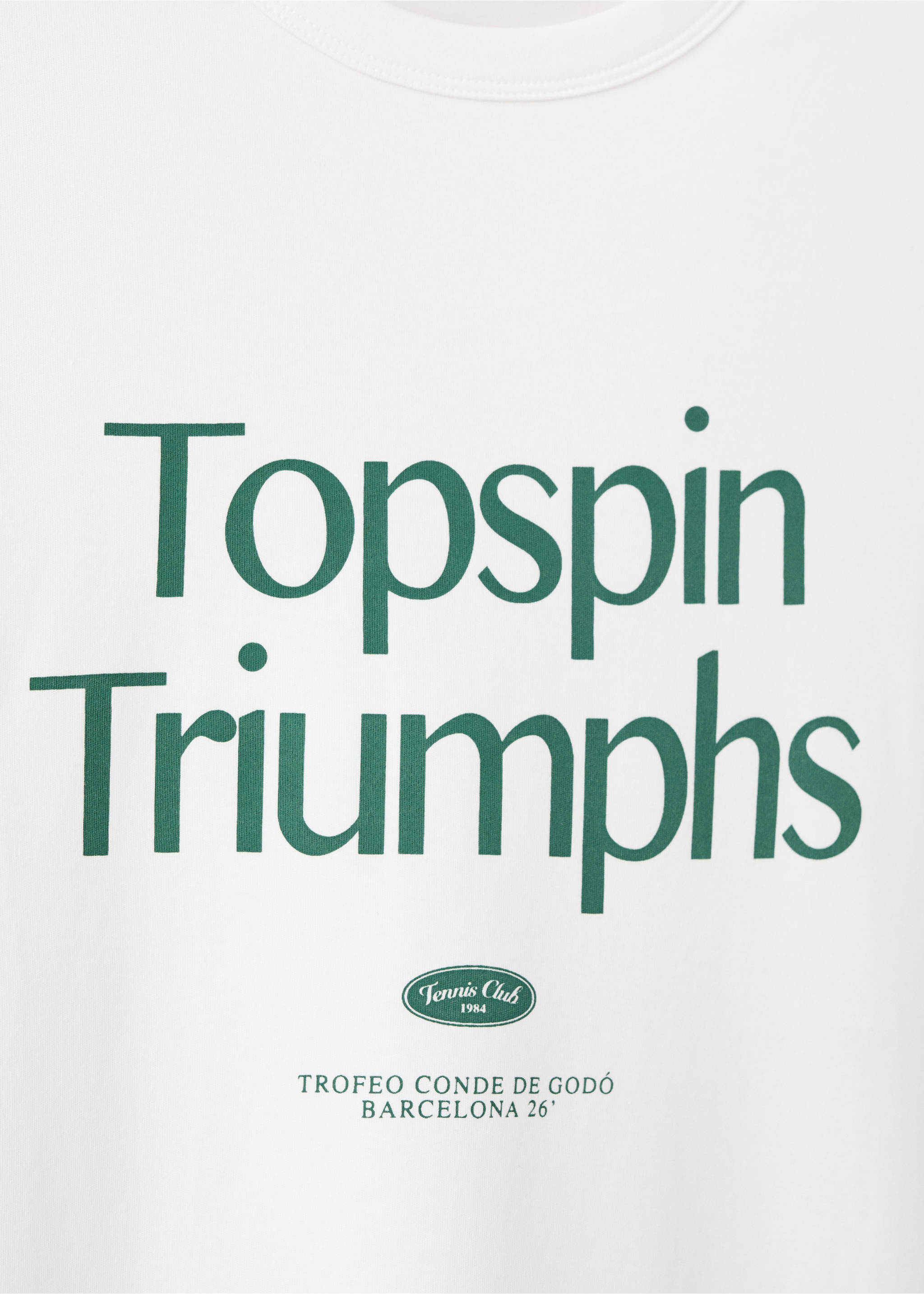 100% cotton printed t-shirt - Details of the article 8, White. Ref: 27087791-00.