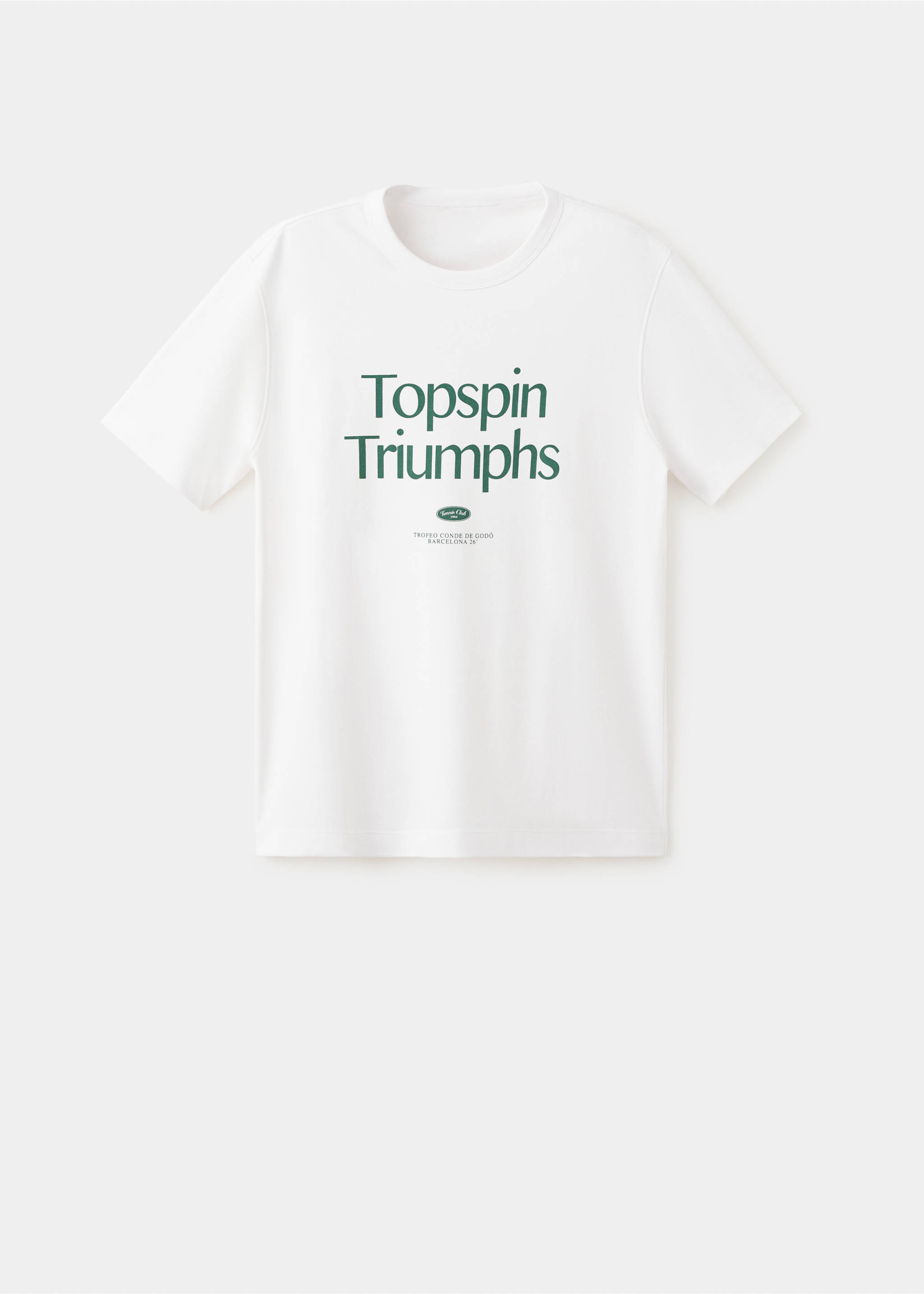 100% cotton printed t-shirt - Article without model, White. Ref: 27087791-00.