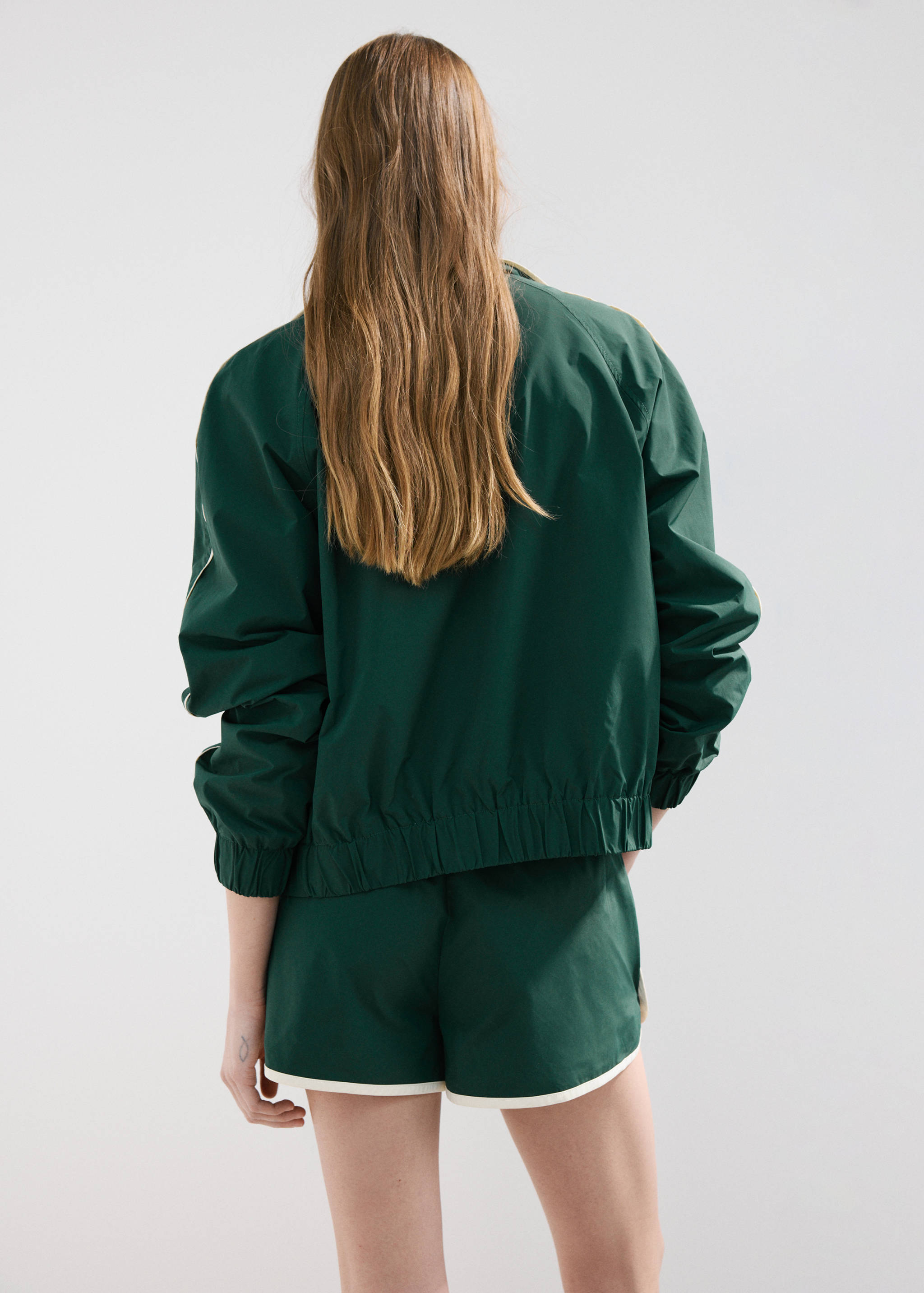 Contrast striped jacket - Reverse of the article