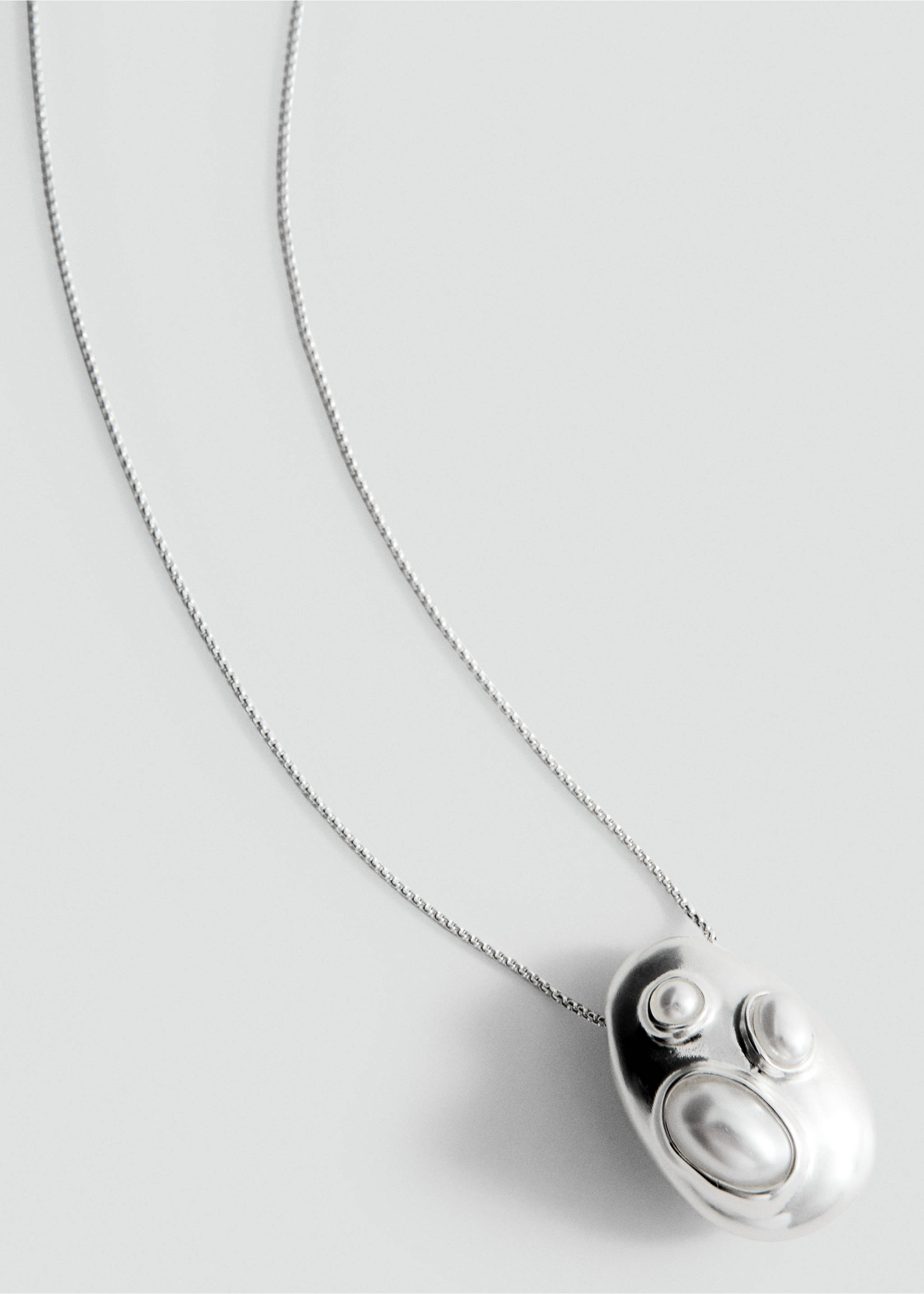 Sphere pendant necklace - Medium plane, Silver. Ref: 27087796-00.