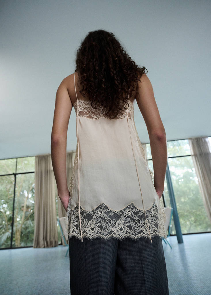 Lace top — Ecru