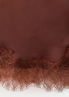 Lace slip skirt — Burnt Orange 7