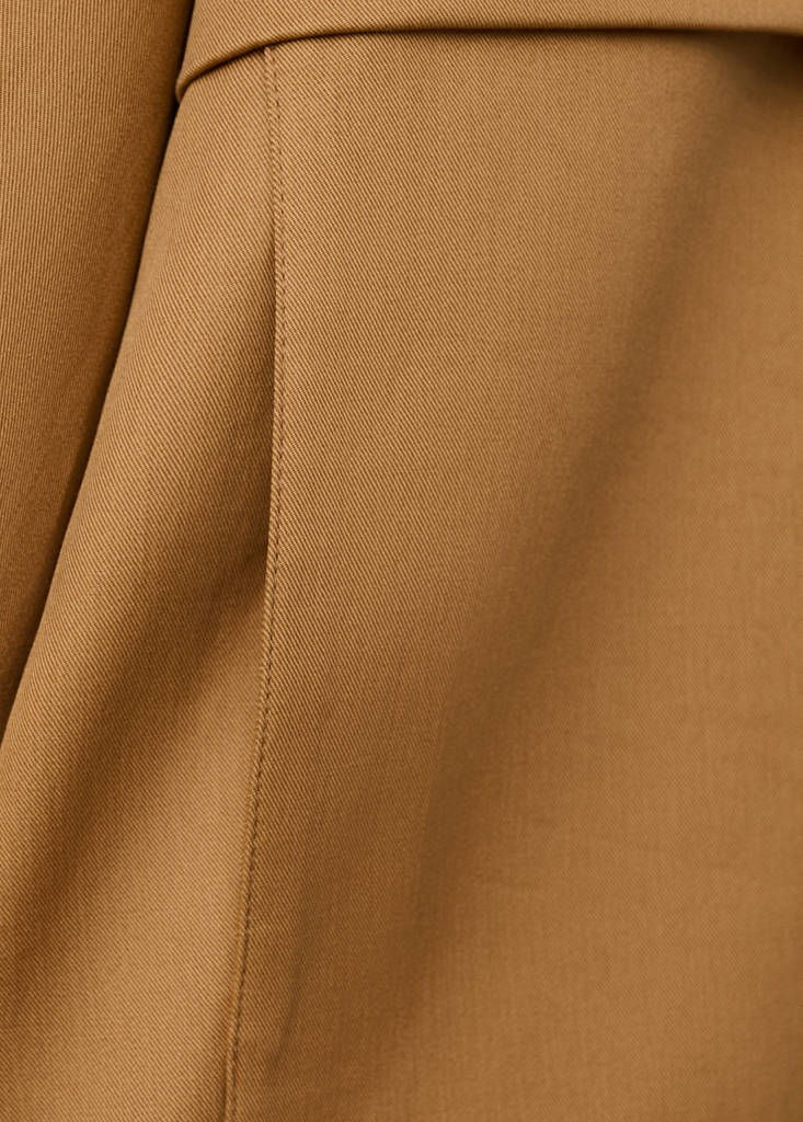Oversized funnel neck parka — Tobacco Brown