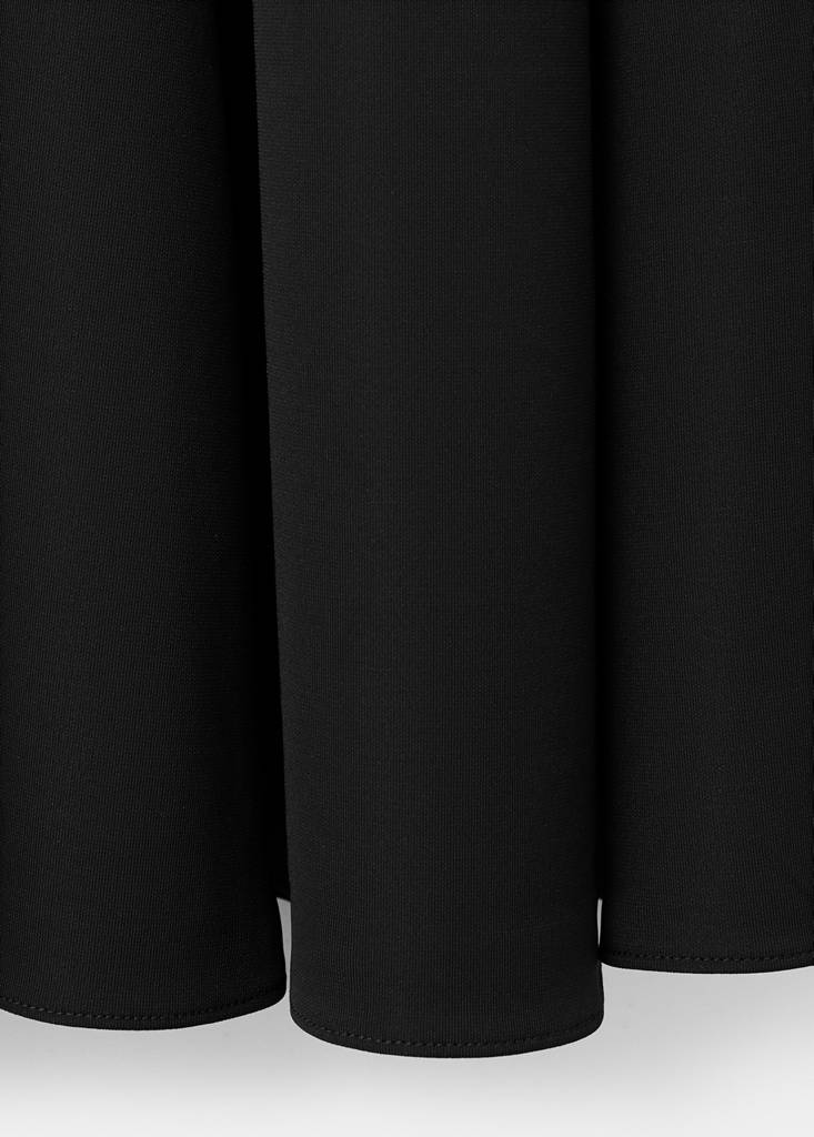 Strapless flared dress — Black
