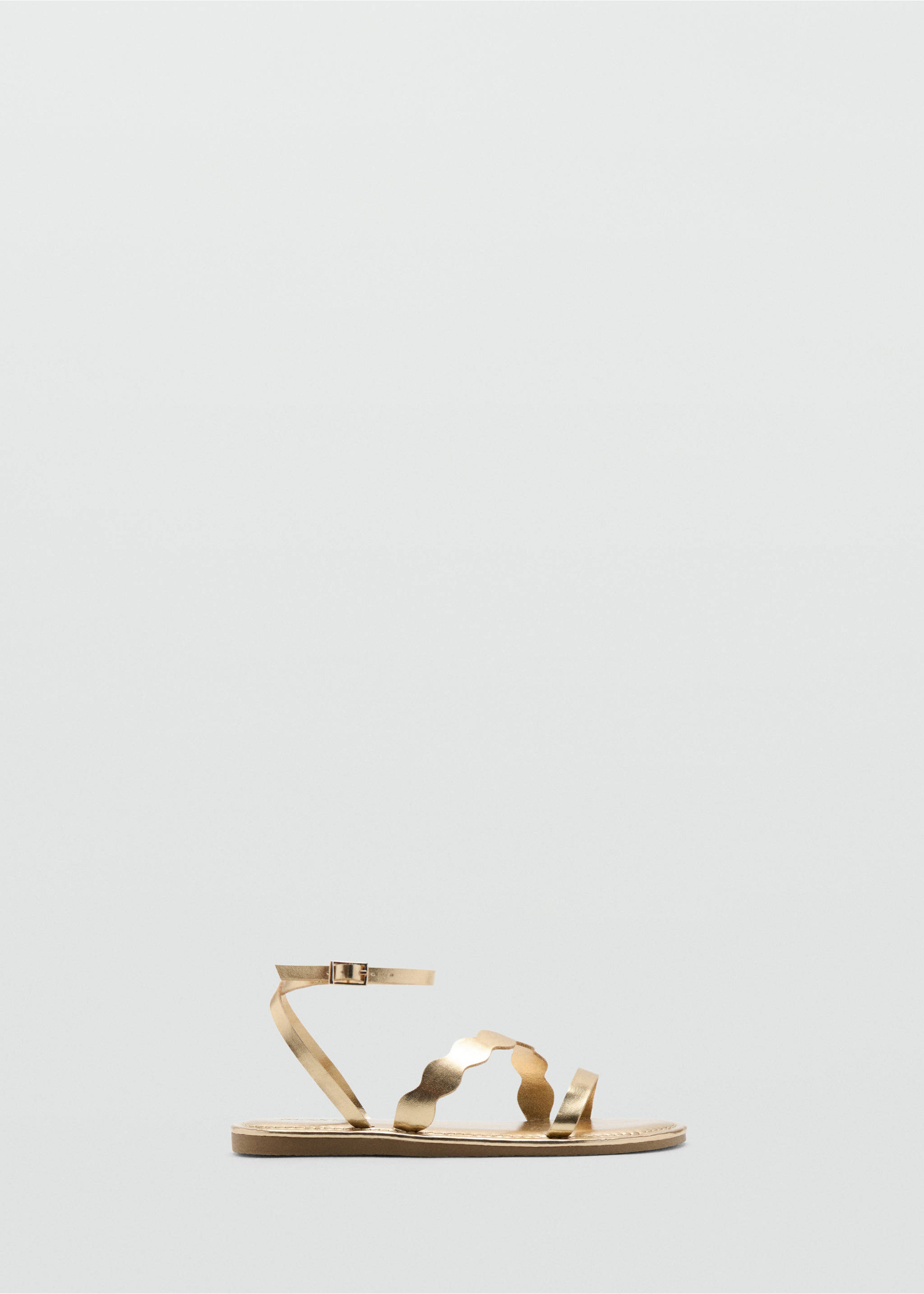 Metallic strappy sandals - Article without model, Gold. Ref: 27087891-00.