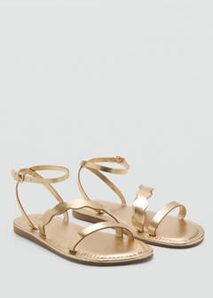 Metallic strappy sandals — Gold 2