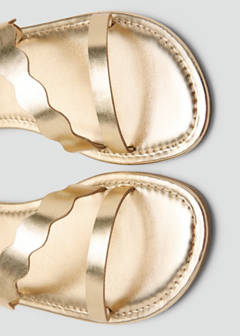 Metallic strappy sandals — Gold 4
