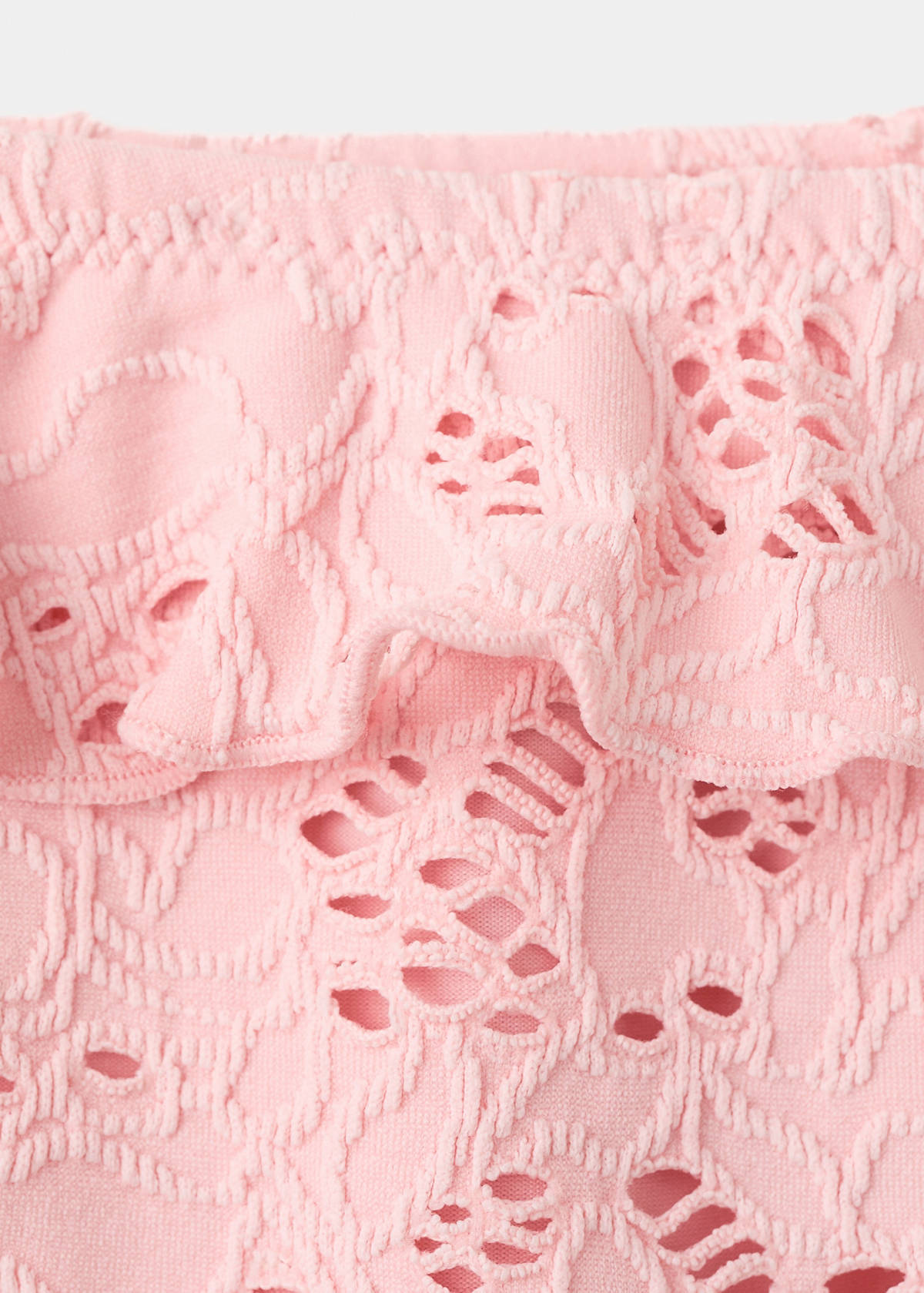 Bikini bottoms with ruffles — Pink