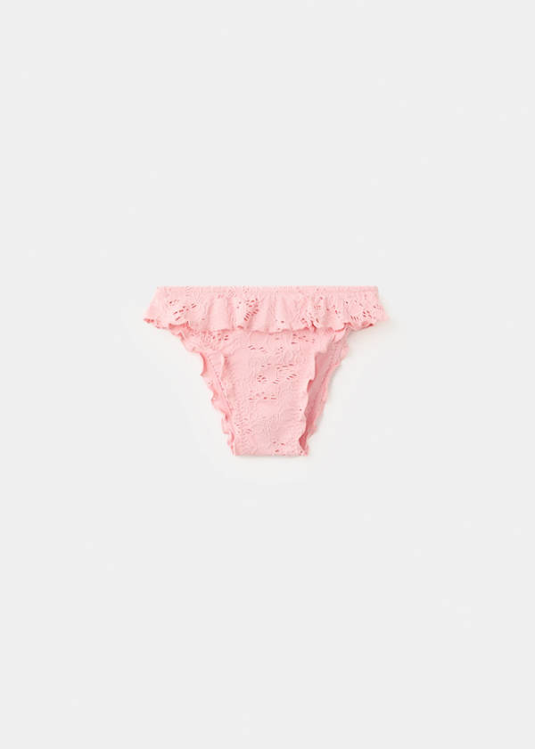 Bikini bottoms with ruffles — Pink
