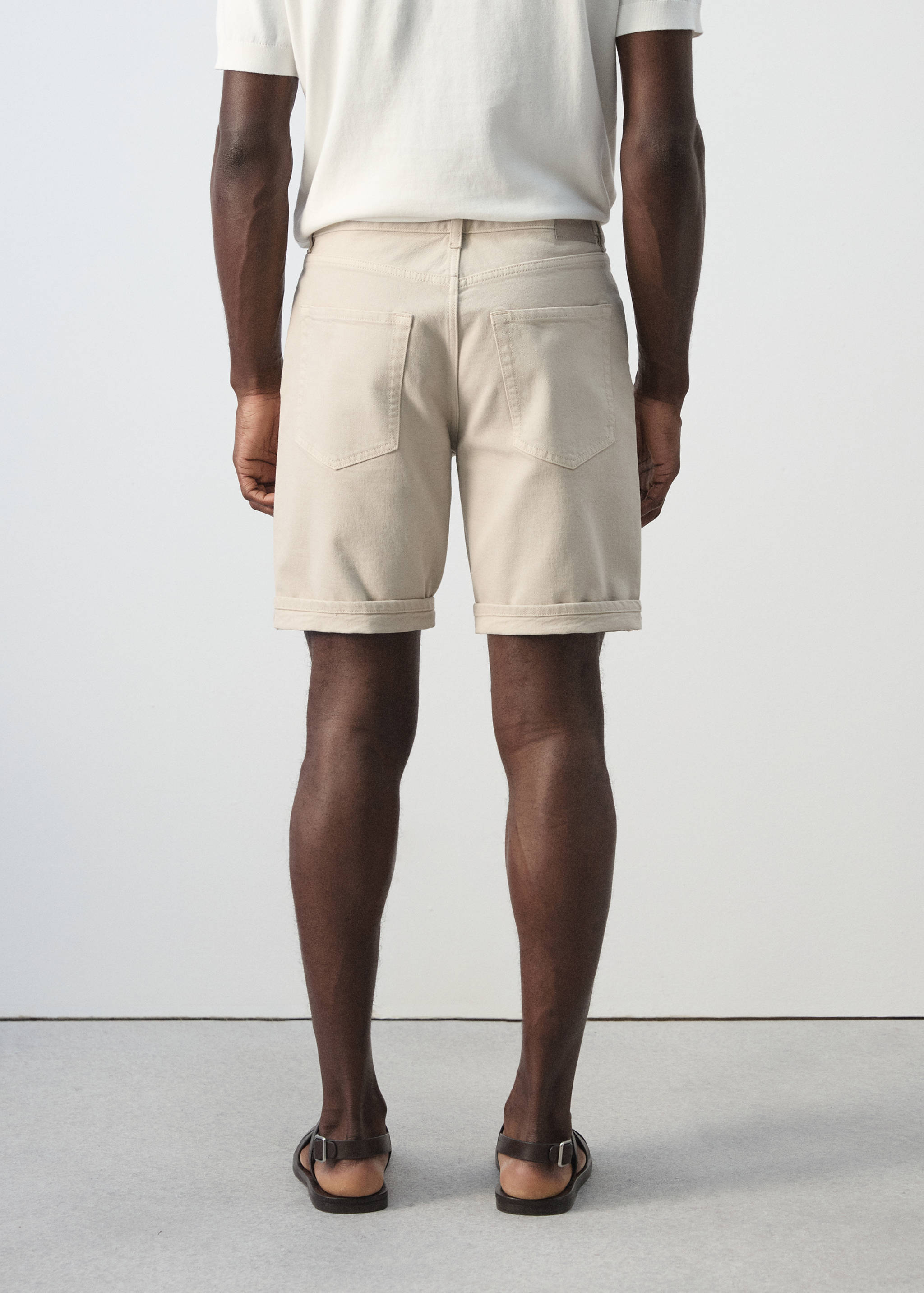 Bermuda en jean slim fit - Verso de l’article