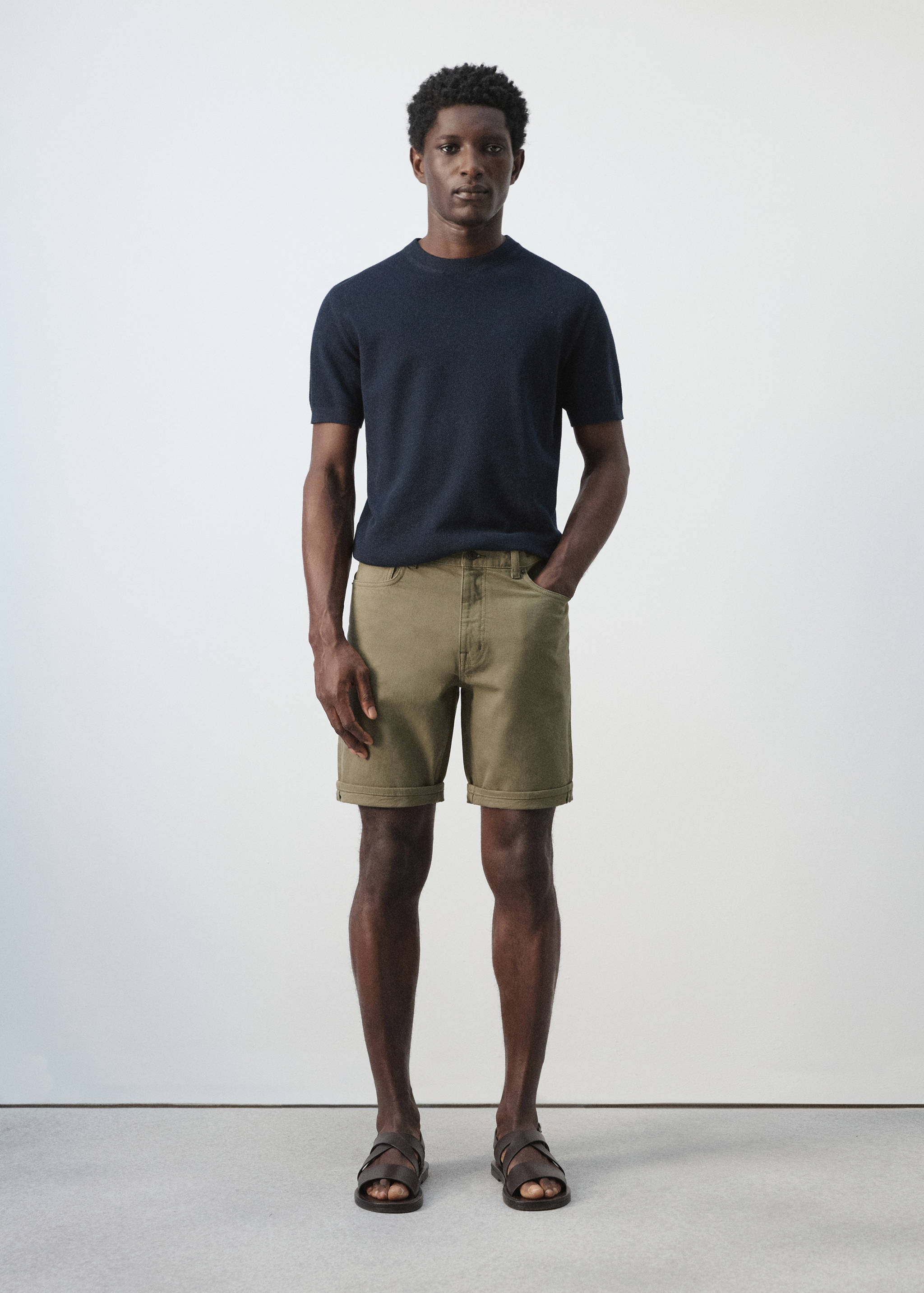 Bermuda en jean slim fit - Plan général