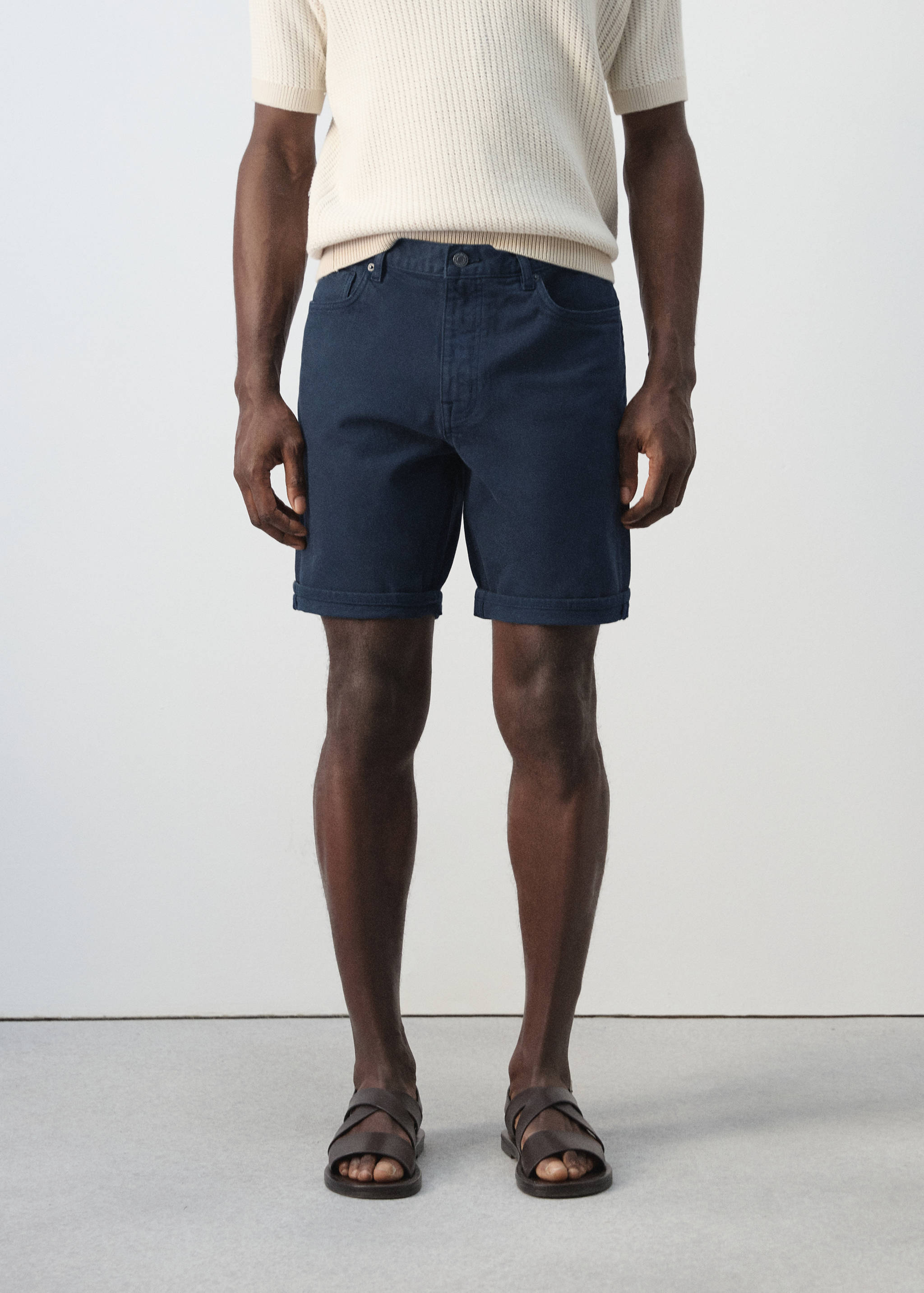 Bermuda en jean slim fit - Plan moyen