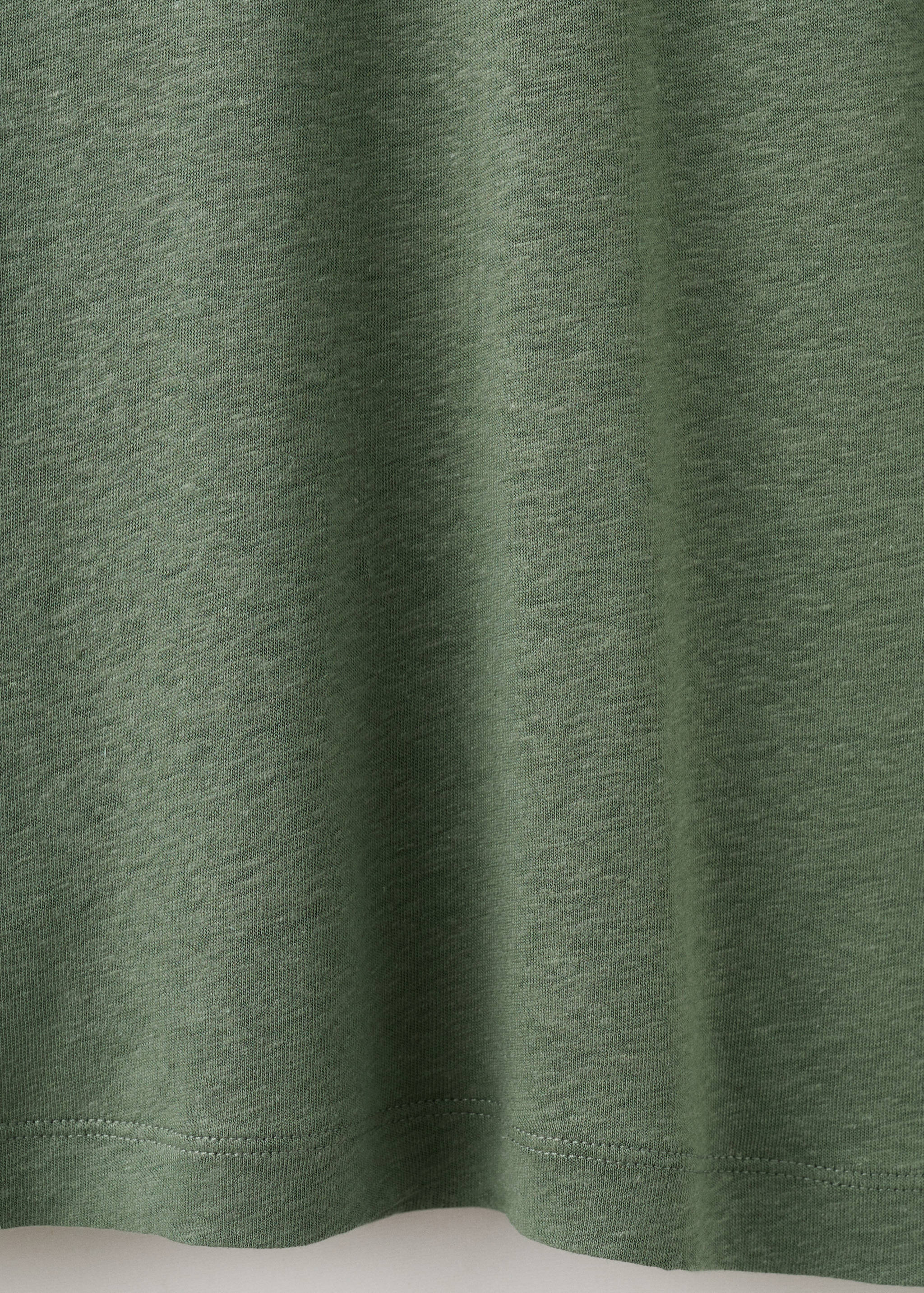 T-shirt lin slim-fit - Détail de l'article 8