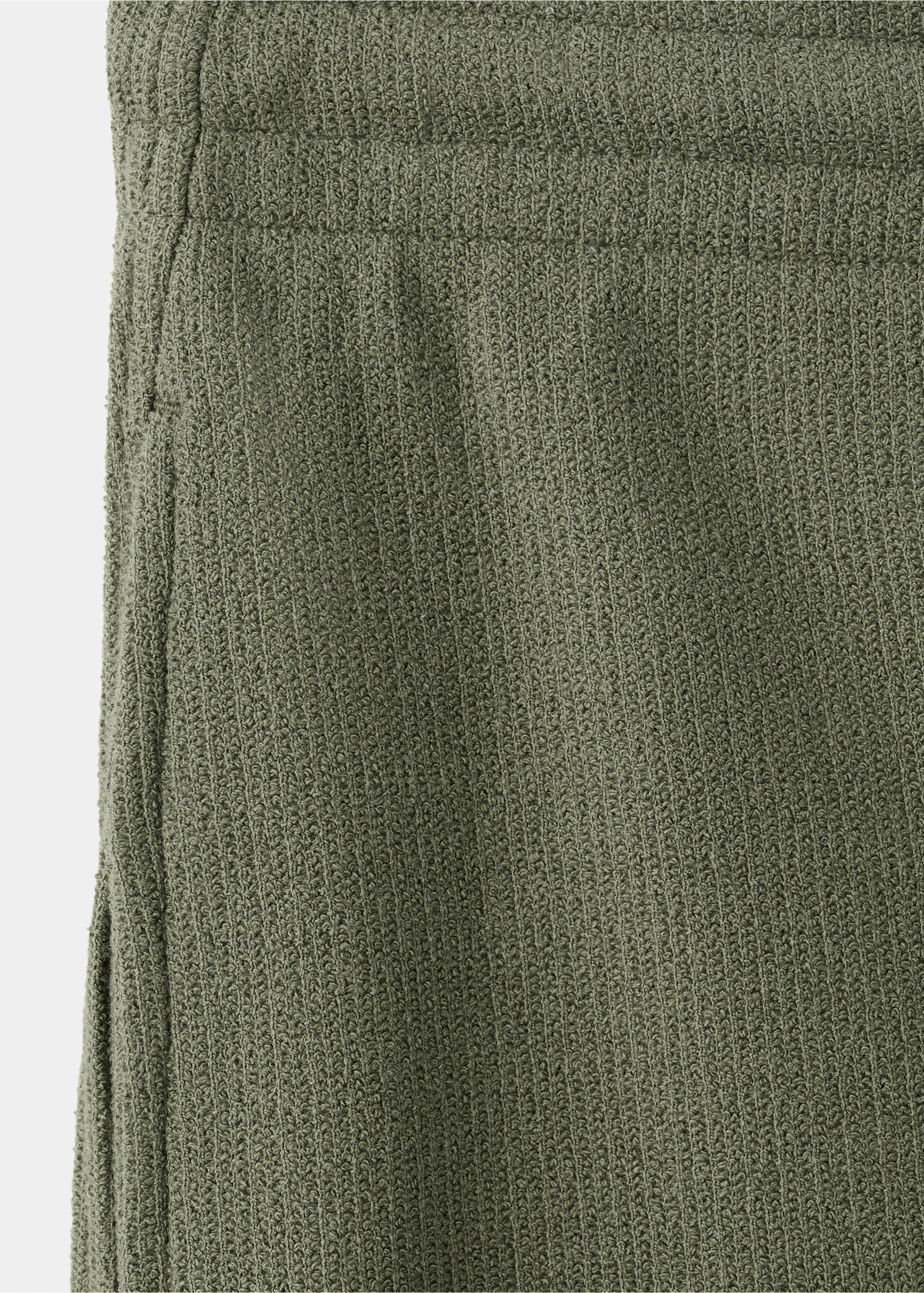 Bermude bumbac textură cu șnur - Detaliu al articolului 8, Verde-pădure. Ref: 27087896-00.