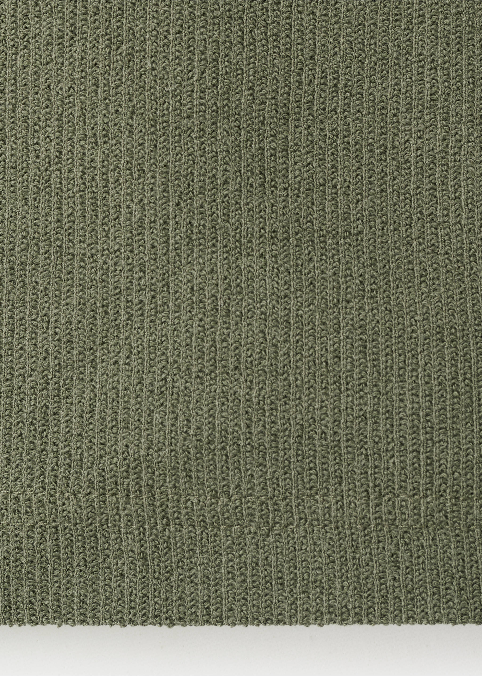 Bermude bumbac textură cu șnur - Detaliu al articolului 0, Verde-pădure. Ref: 27087896-00.