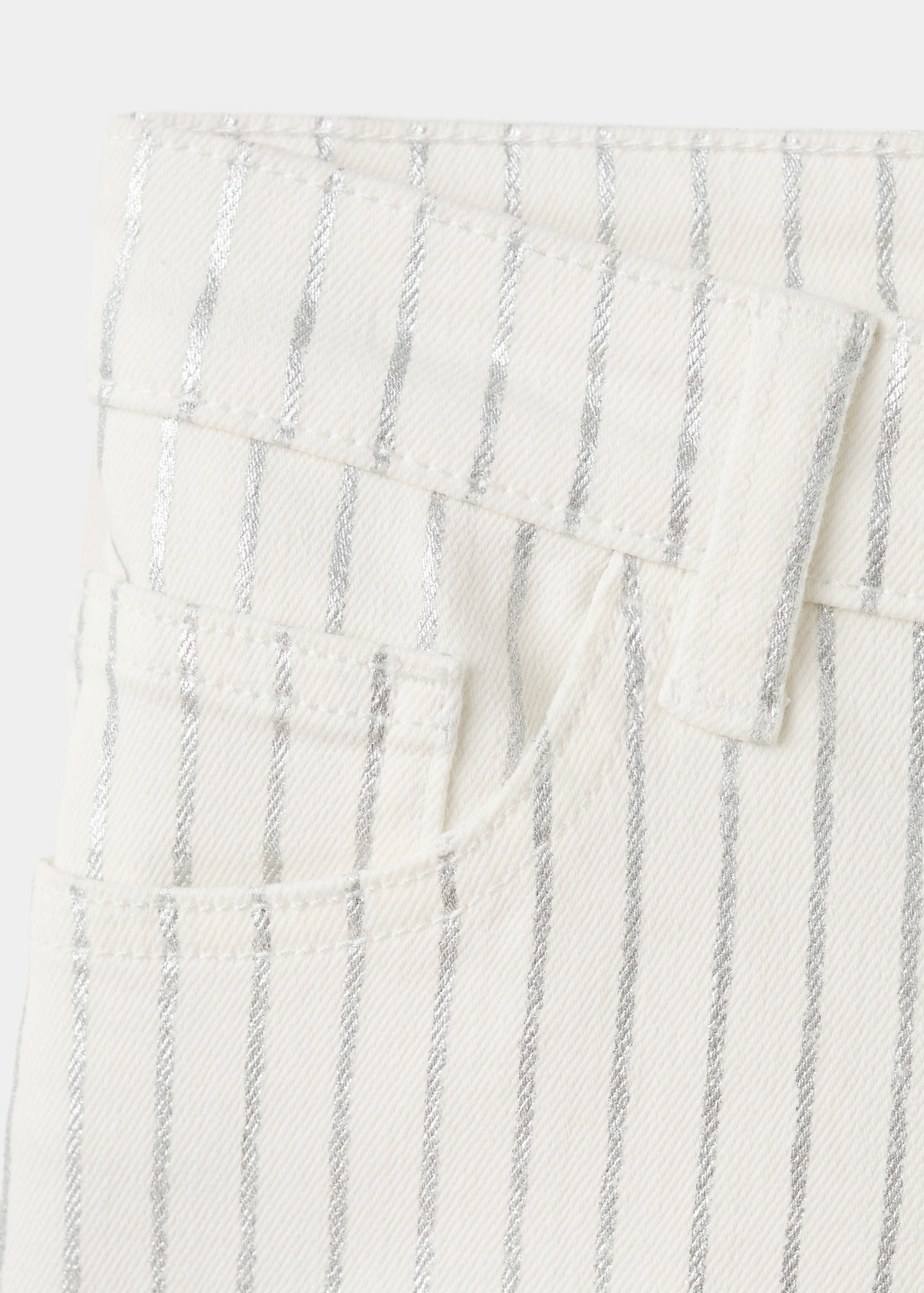 Striped denim shorts - Details of the article 8