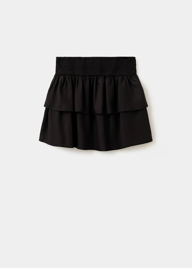 Studded short skirt — Black