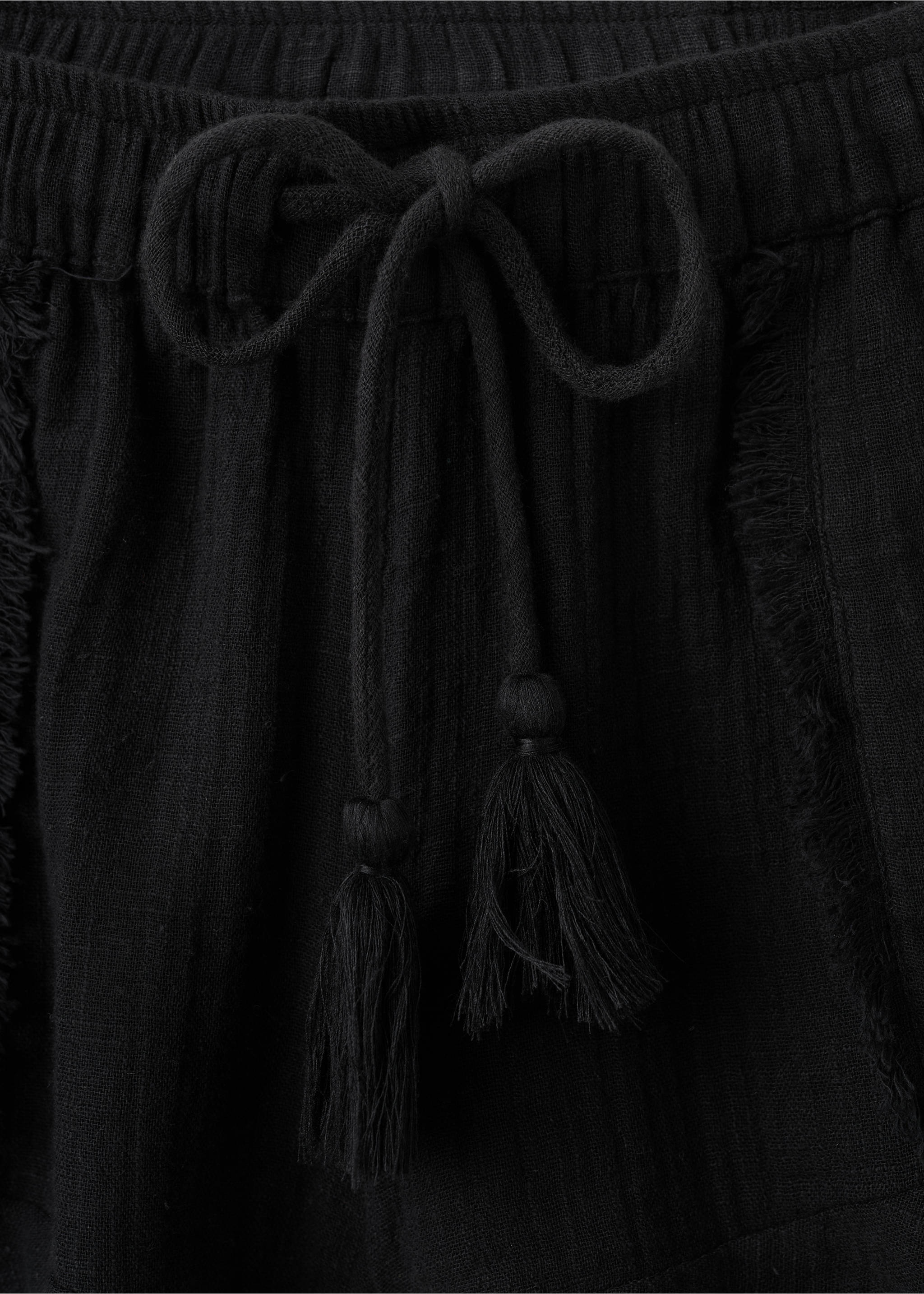 Shorts terminaciones deshilachadas - Detalle del artículo 0, Negro. Ref: 27087900-00.