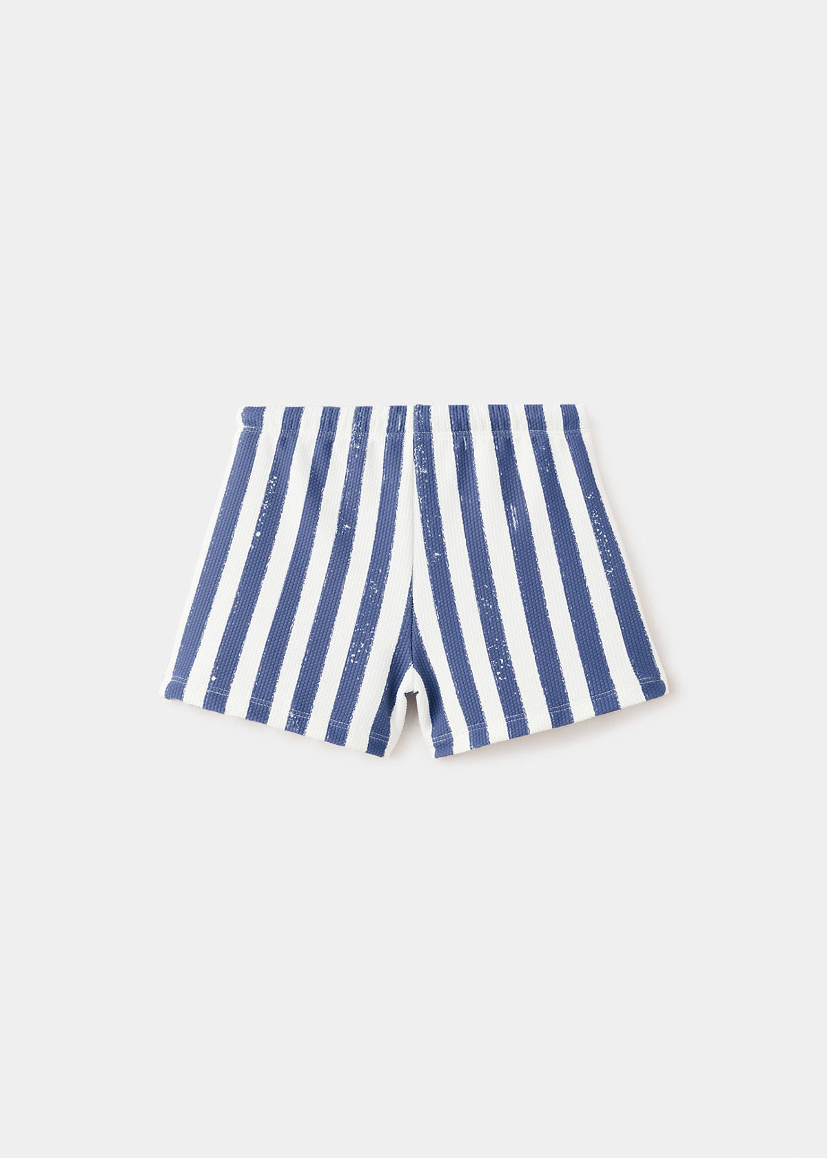 Striped boxer swimsuit — Blue